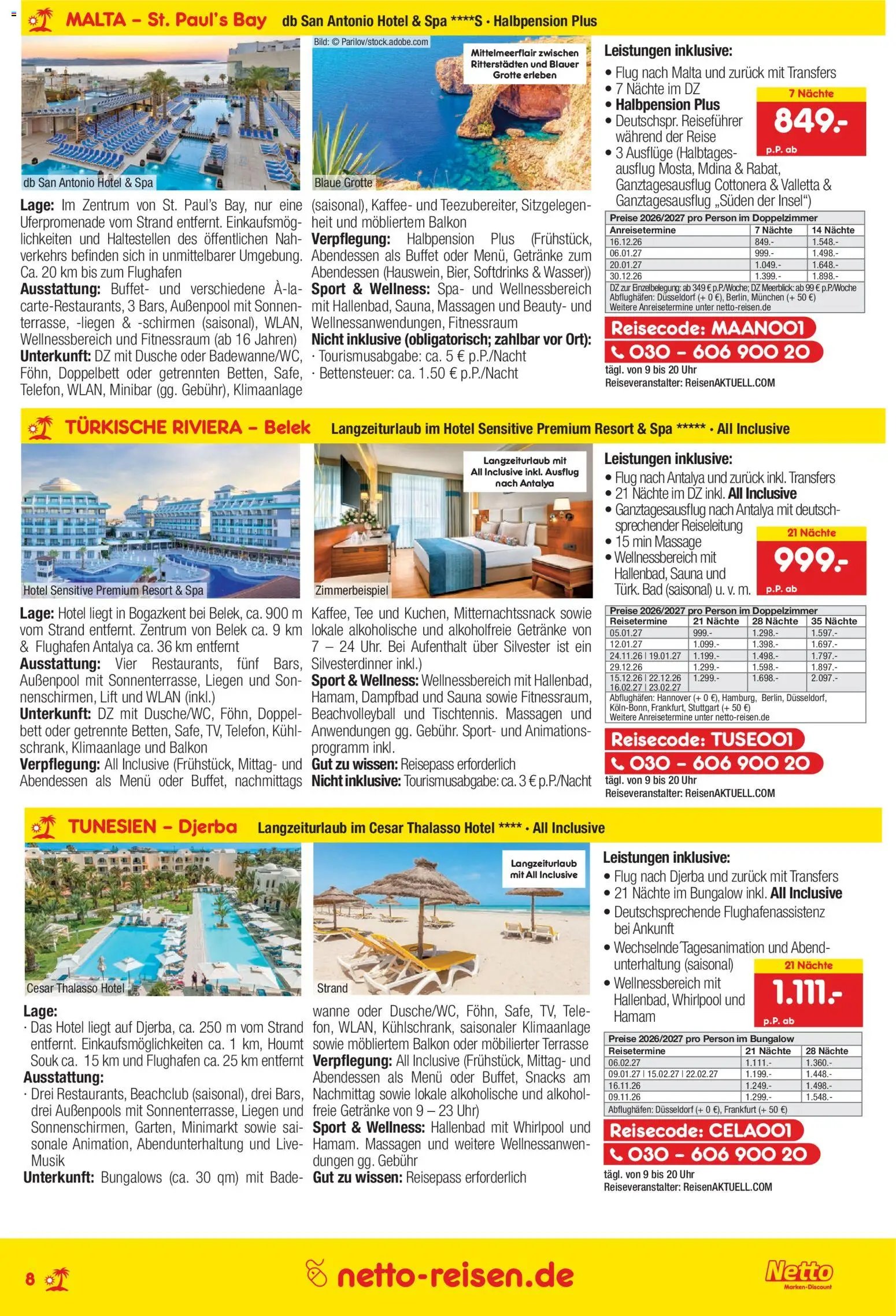 Netto Reisen Prospekt