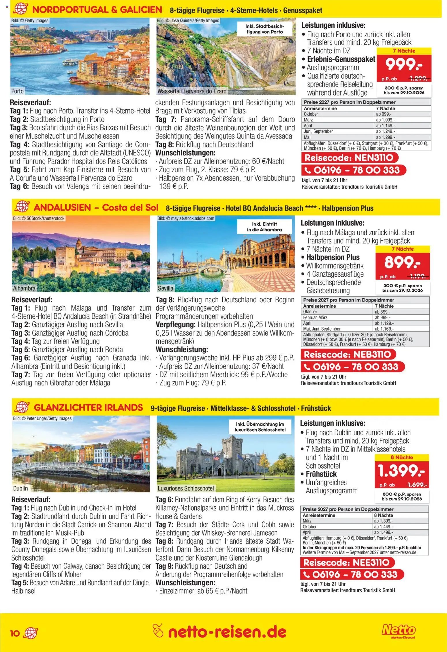 Netto Reisen Prospekt