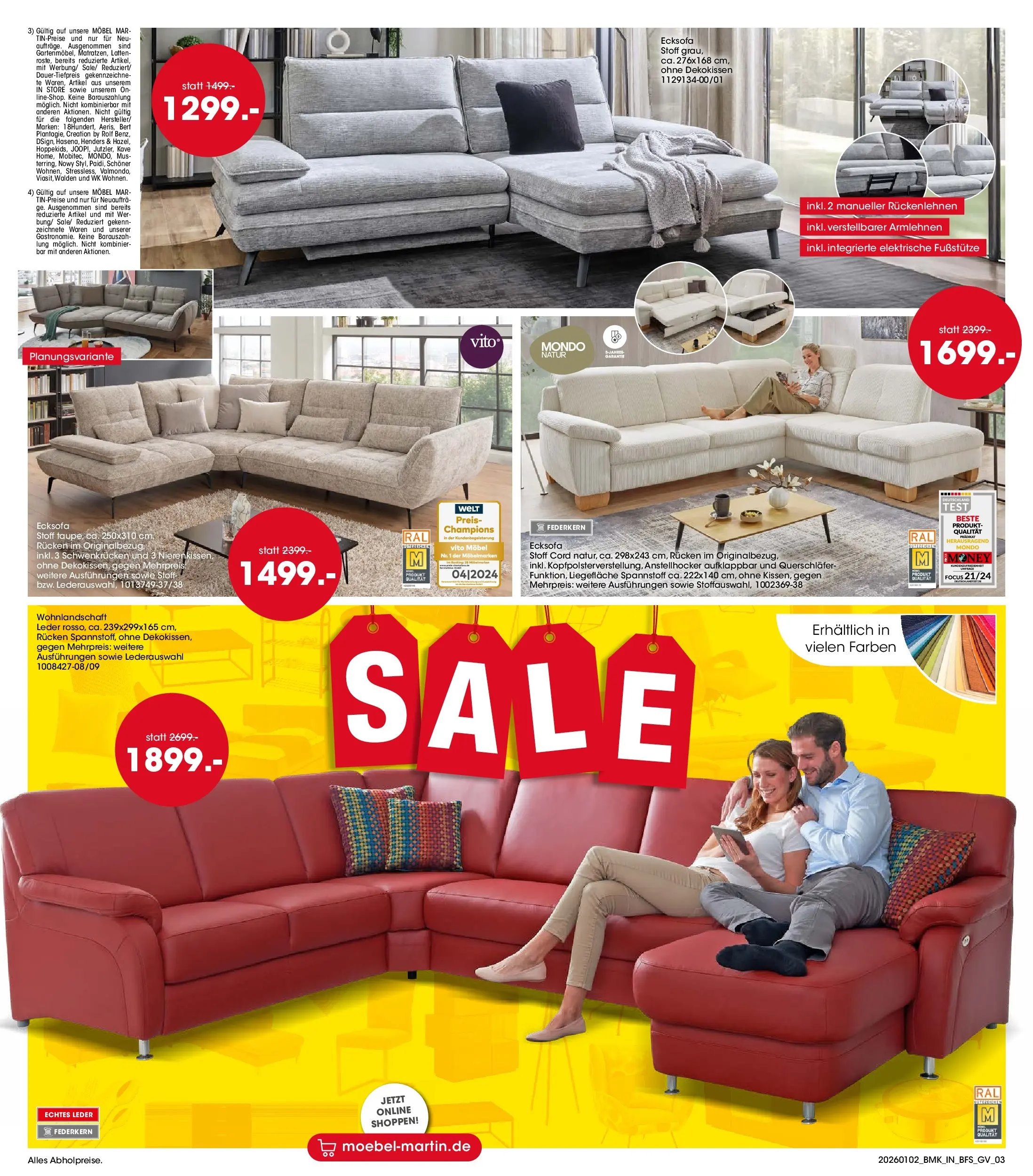 Möbel Martin Sale (2026-01-02 - 2026-01-31)