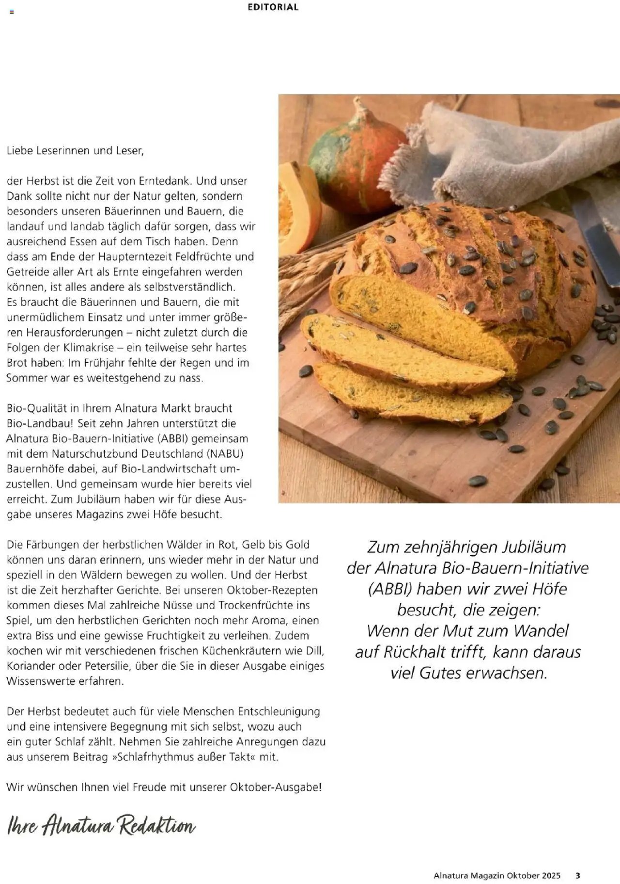 Alnatura Prospekt (2025-10-01 - 2025-10-31) | 3