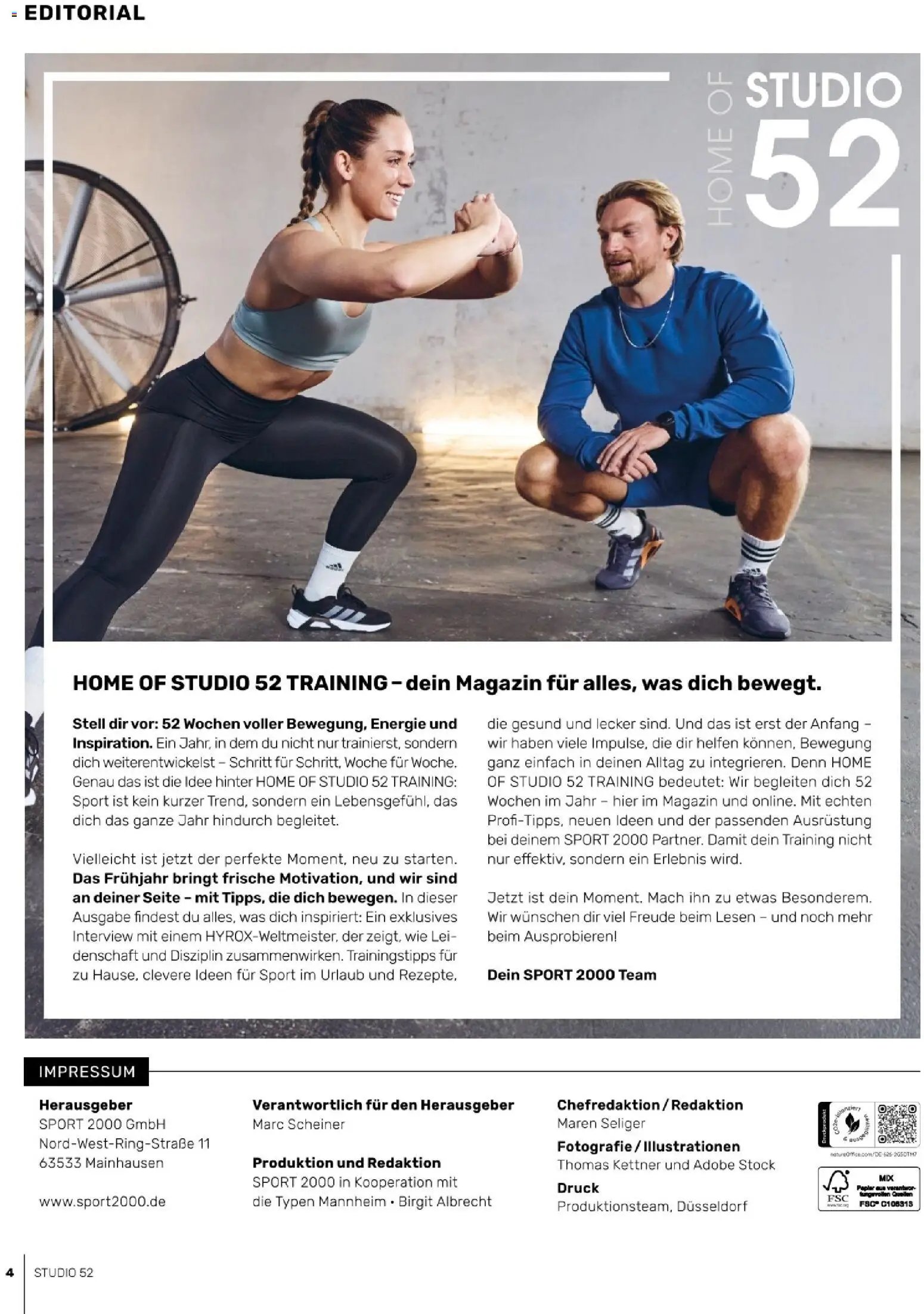 Sport2000 Prospekt Training