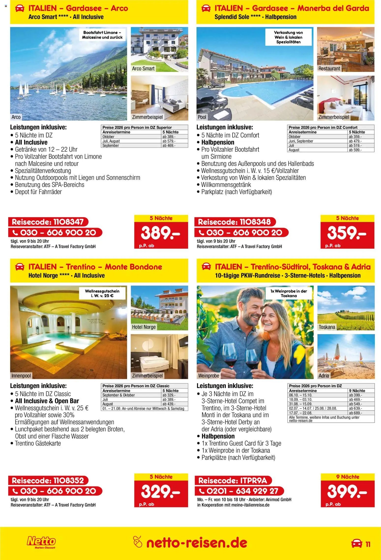 Netto Reisen Prospekt