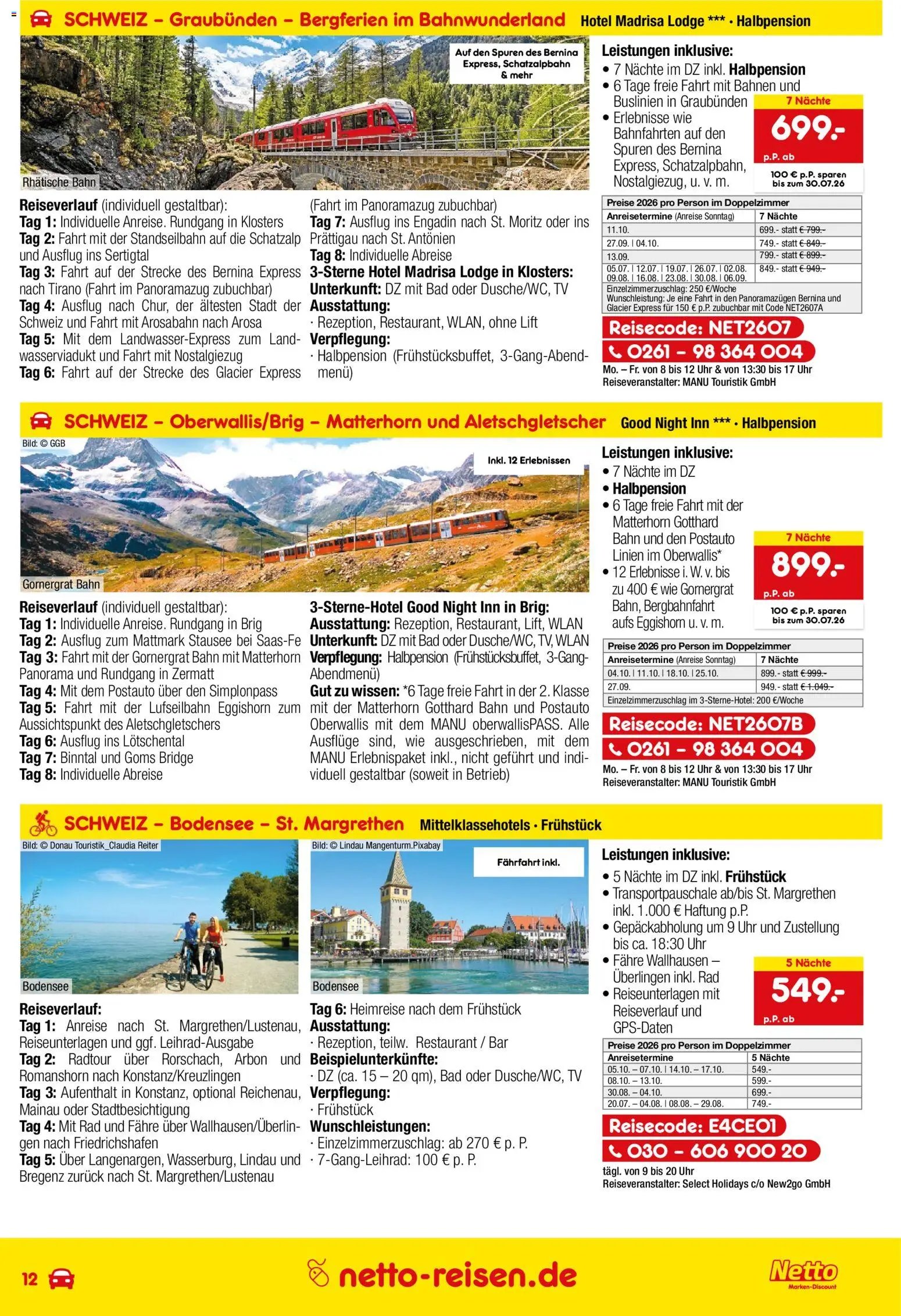 Netto Reisen Prospekt