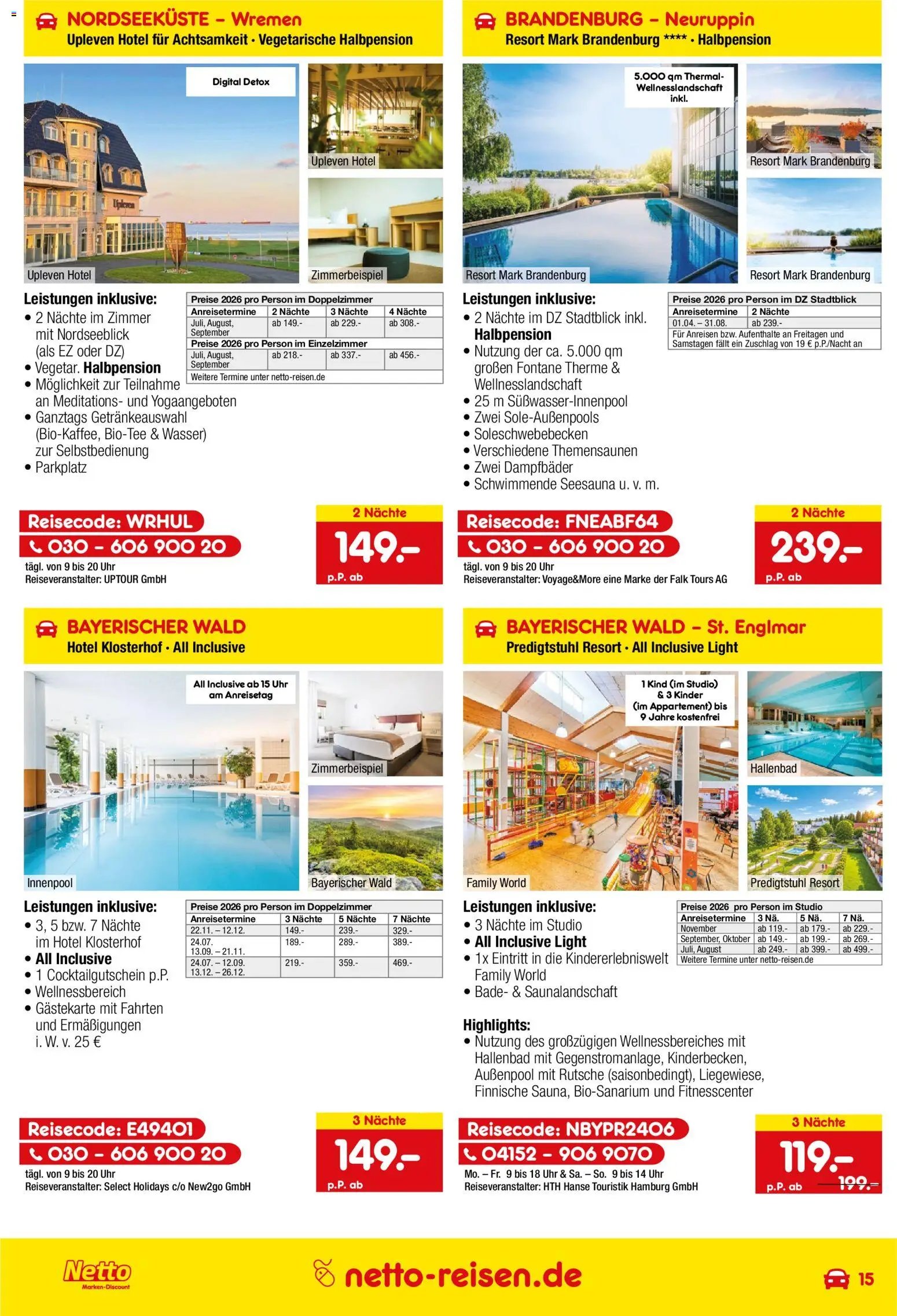 Netto Reisen Prospekt