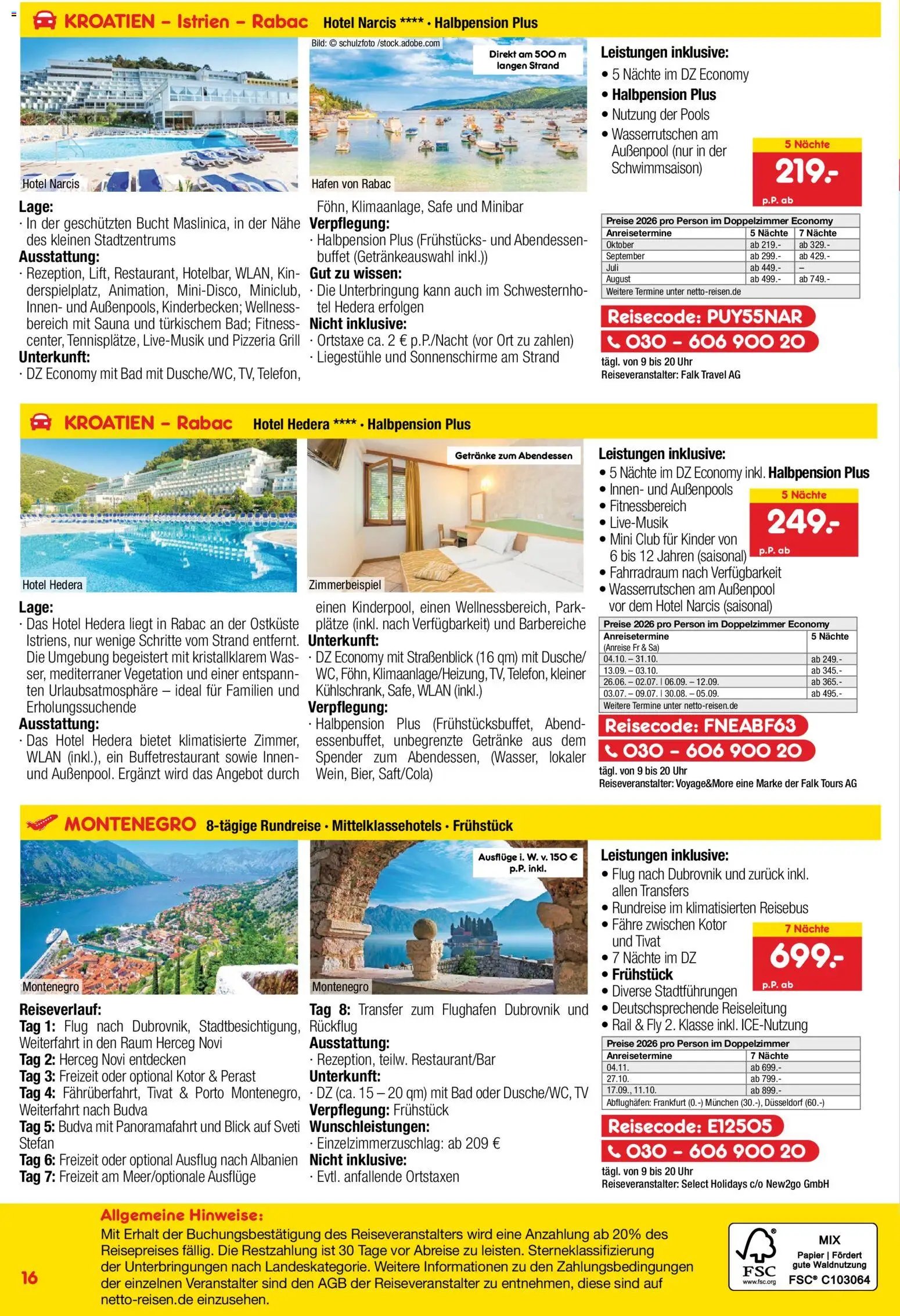 Netto Reisen Prospekt