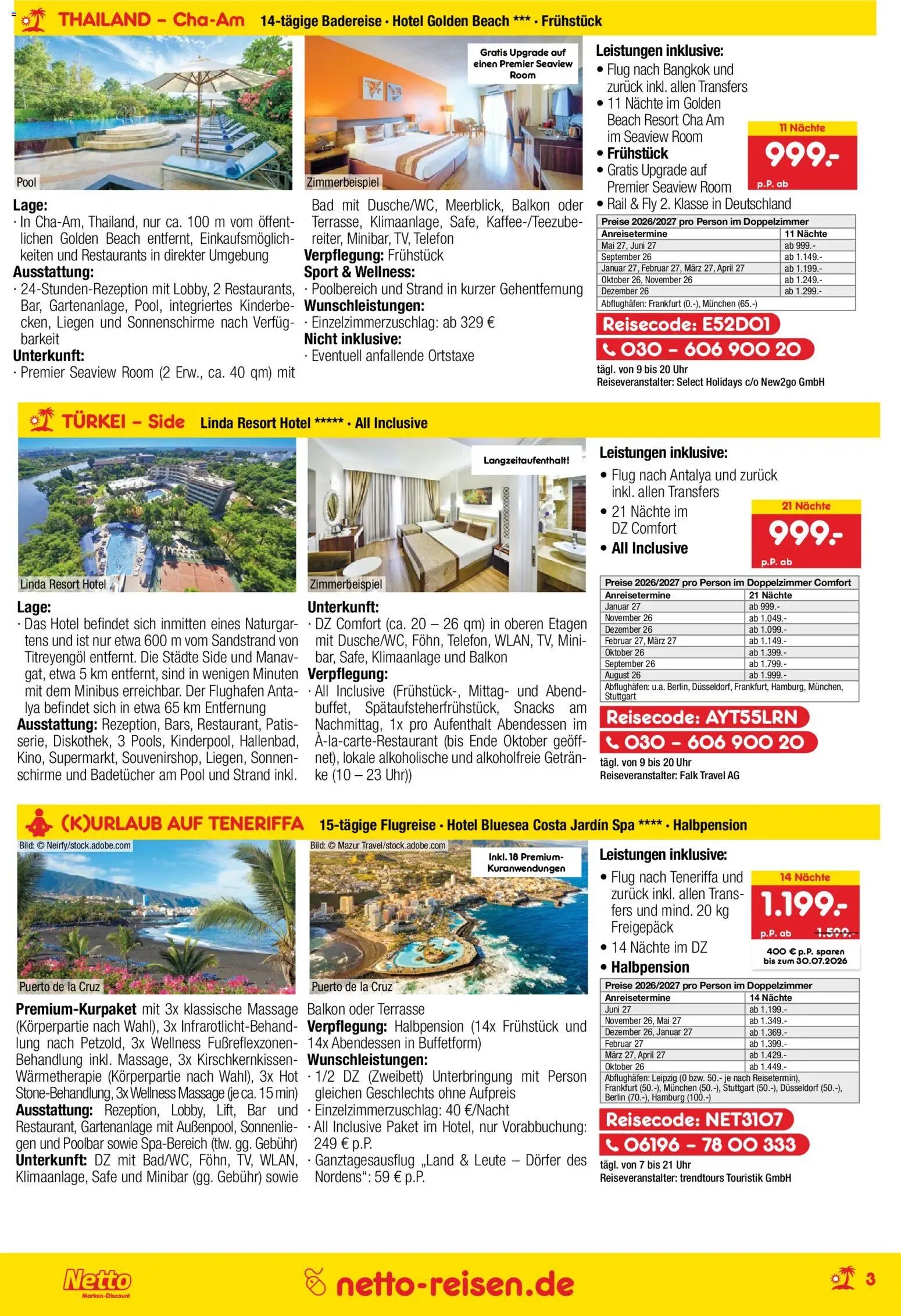 Netto Reisen Prospekt