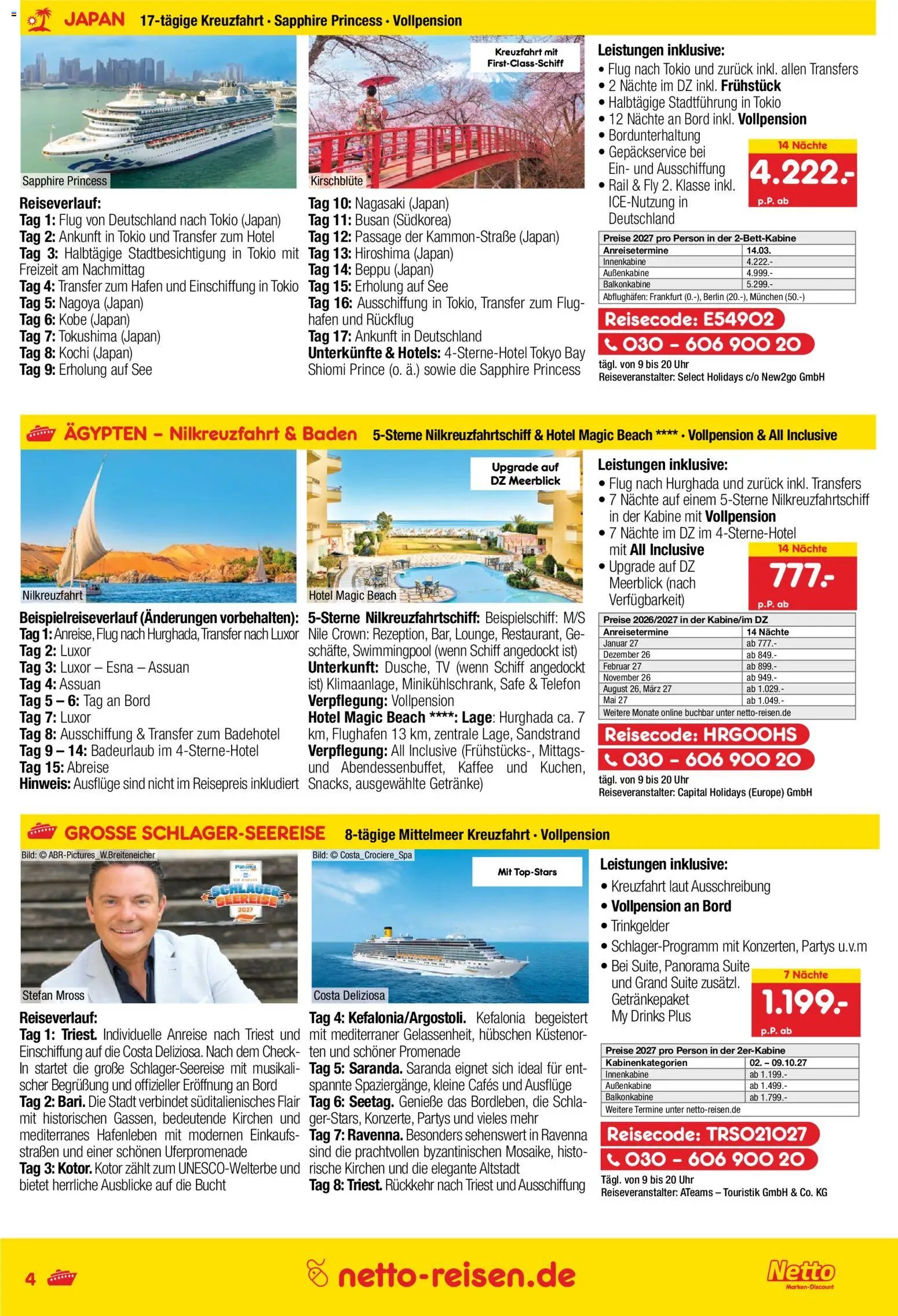 Netto Reisen Prospekt