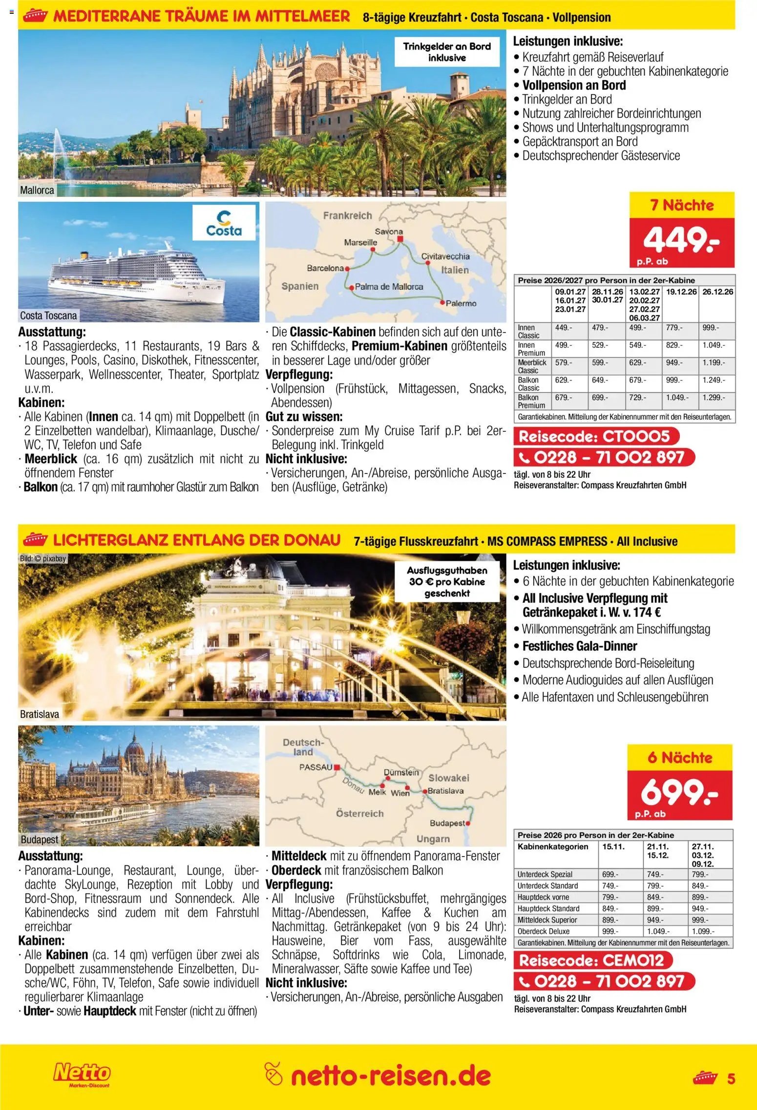 Netto Reisen Prospekt