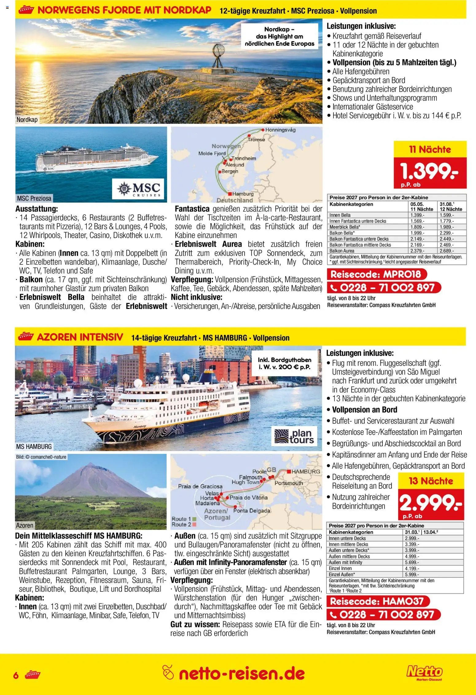 Netto Reisen Prospekt