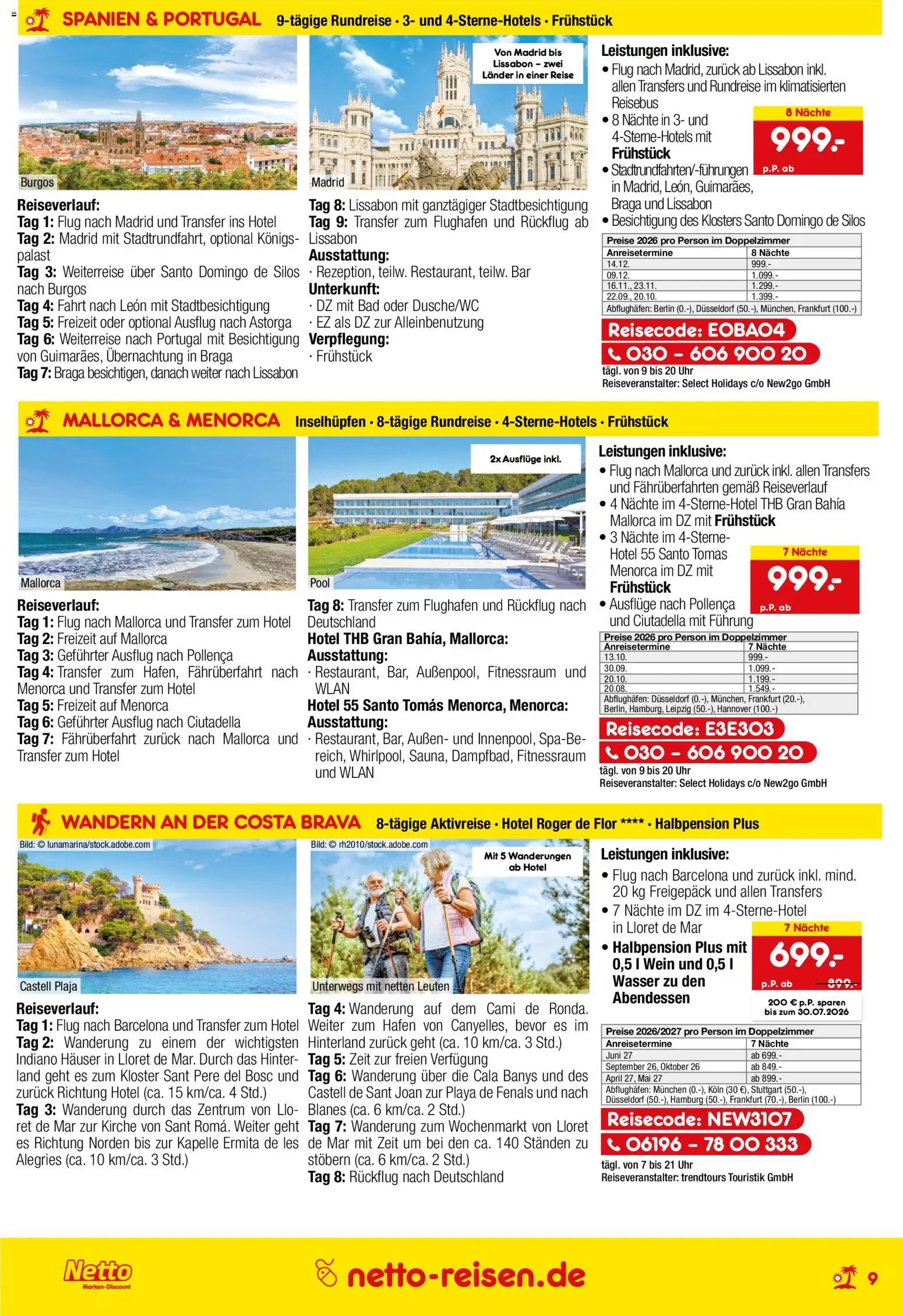 Netto Reisen Prospekt