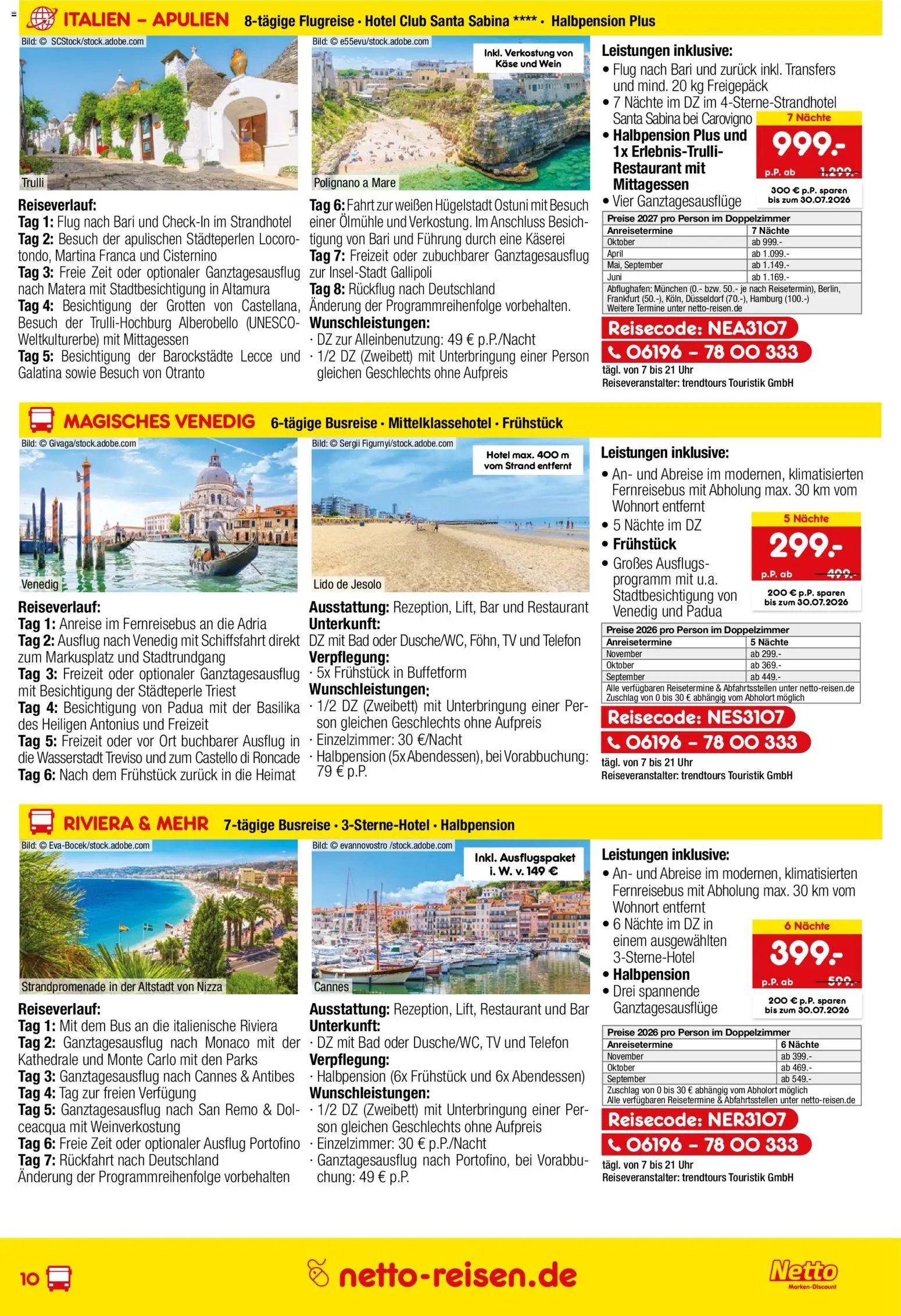 Netto Reisen Prospekt