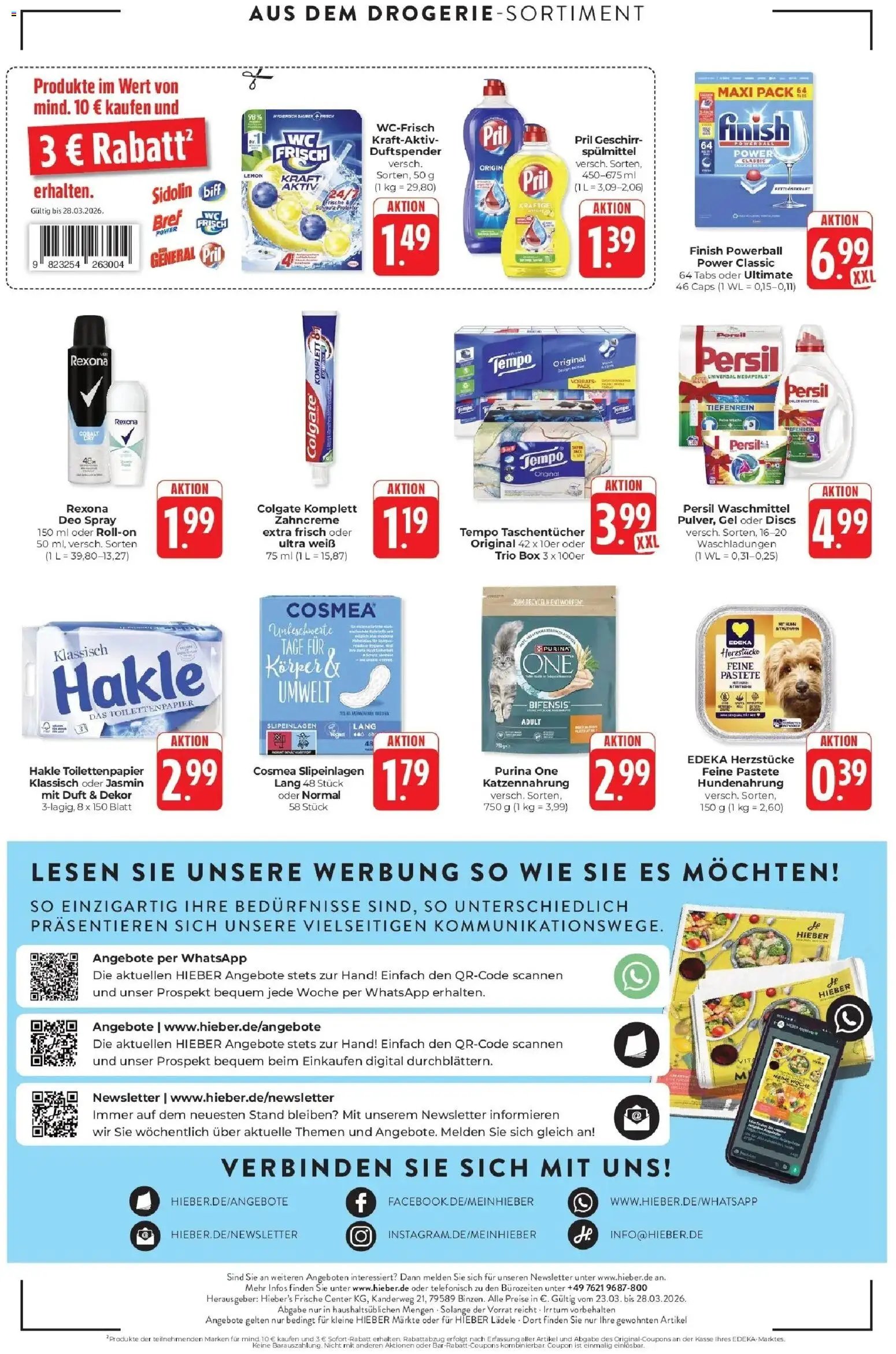 E center Prospekt Lörrach	 (2026-03-23 - 2026-03-28)