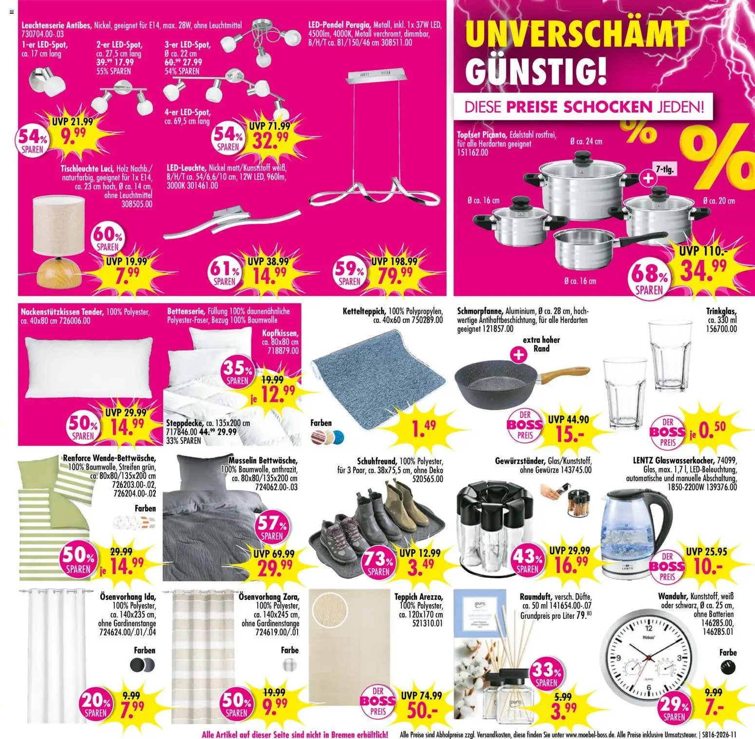 SB Möbel Boss Prospekt 	 (2026-04-11 - 2026-04-17)