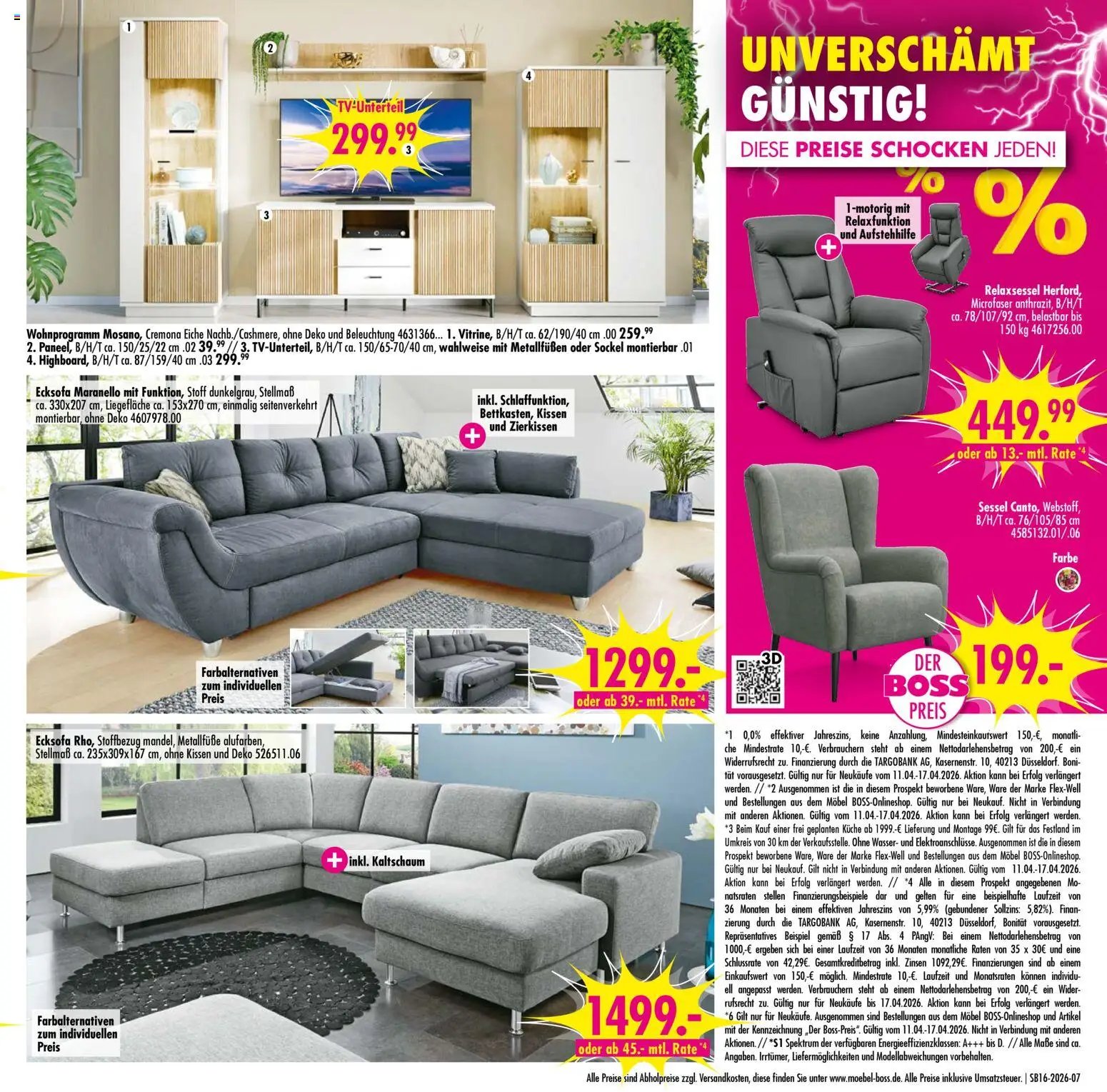 SB Möbel Boss Prospekt 	 (2026-04-11 - 2026-04-17)
