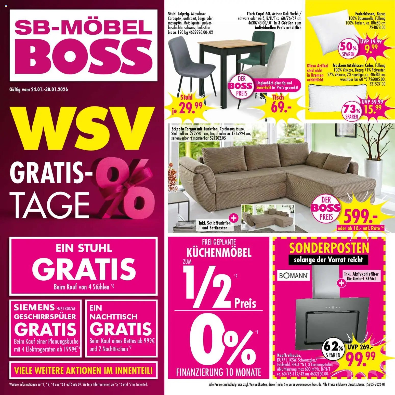 SB Möbel Boss Prospekt 	