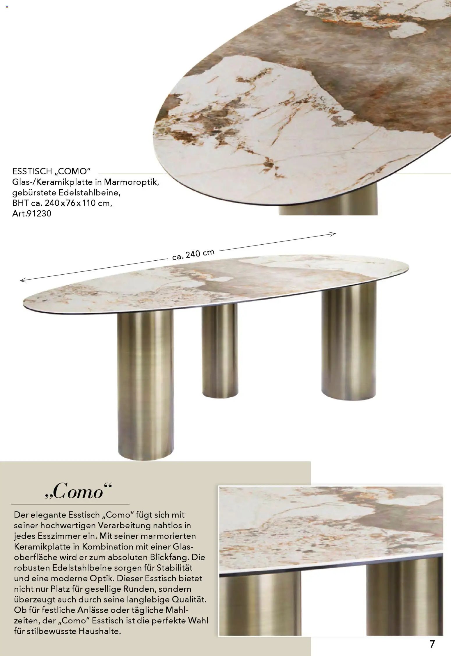 Rahaus Prospekt Glas/Keramik-Esstische