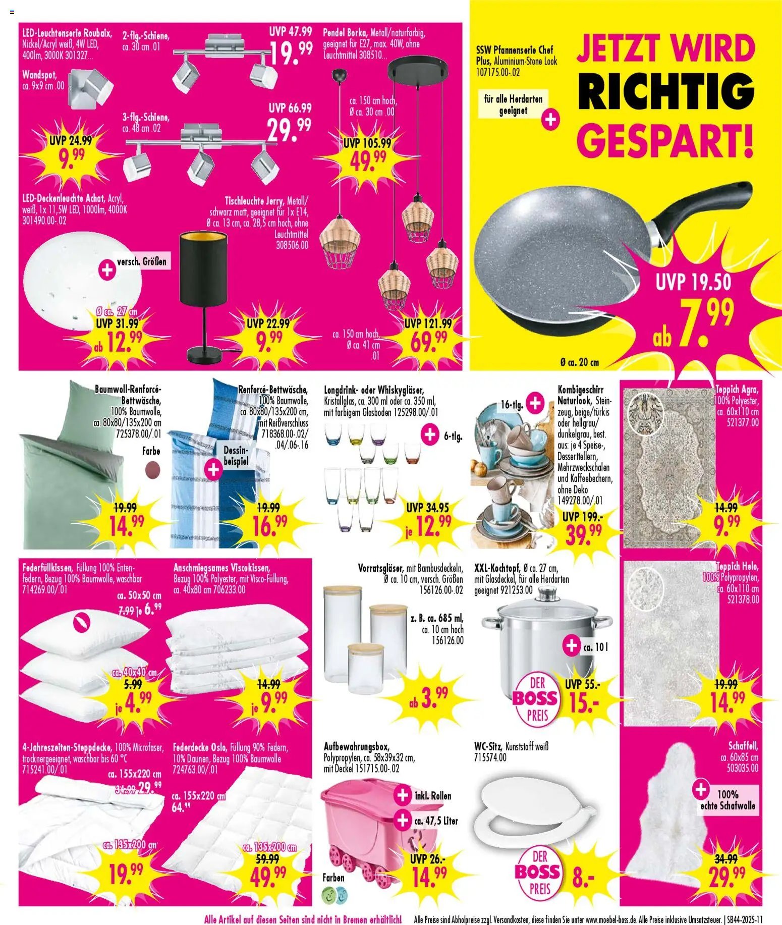 SB Möbel Boss Prospekt 	 (2025-10-25 - 2025-10-31)