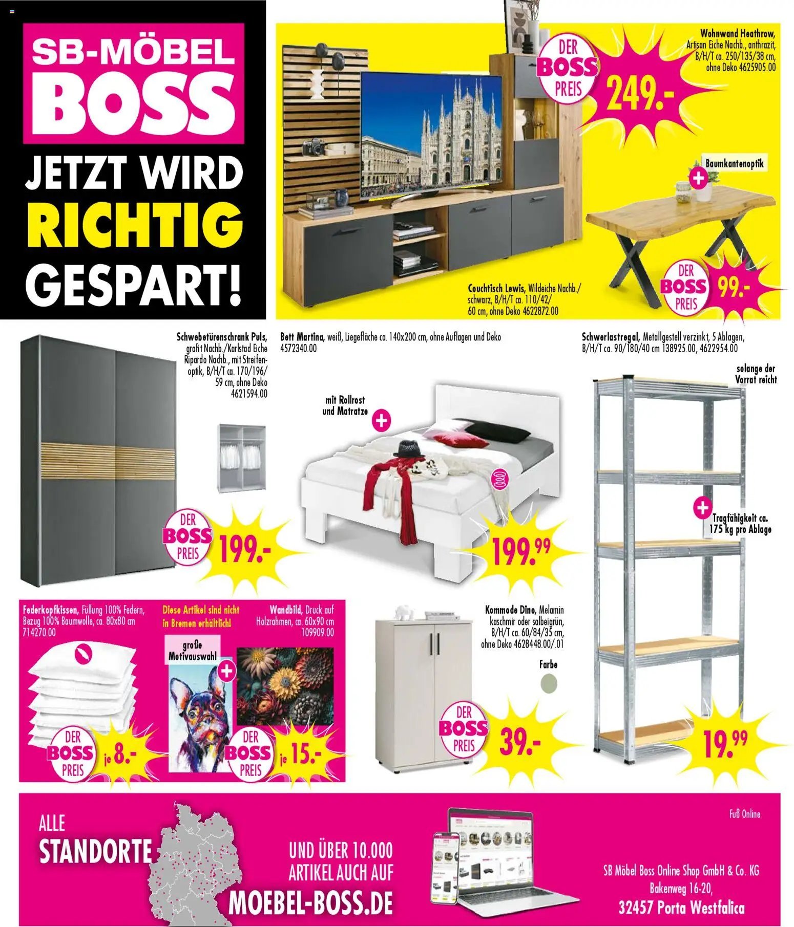 SB Möbel Boss Prospekt 	 (2025-10-25 - 2025-10-31)