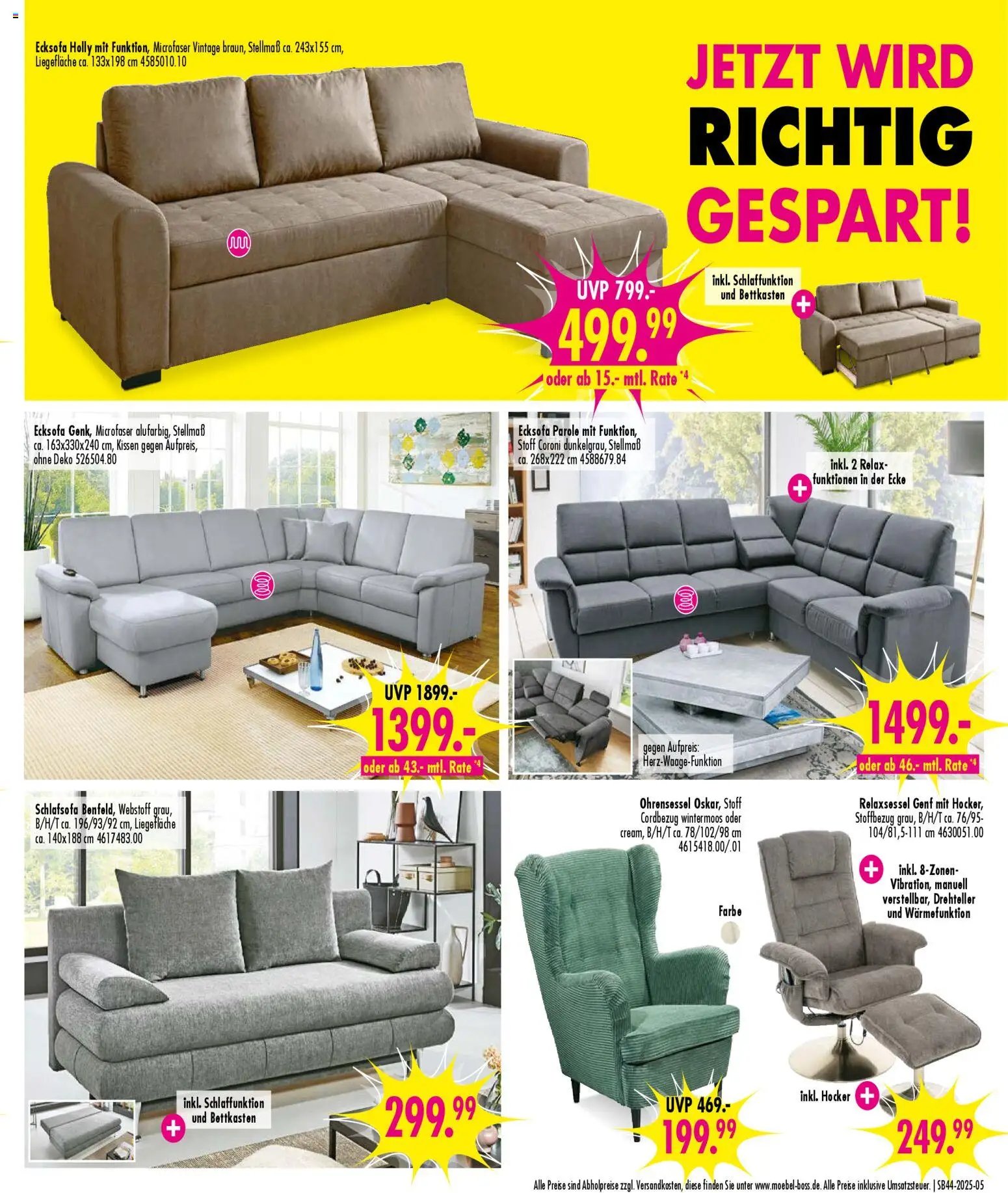 SB Möbel Boss Prospekt 	 (2025-10-25 - 2025-10-31)