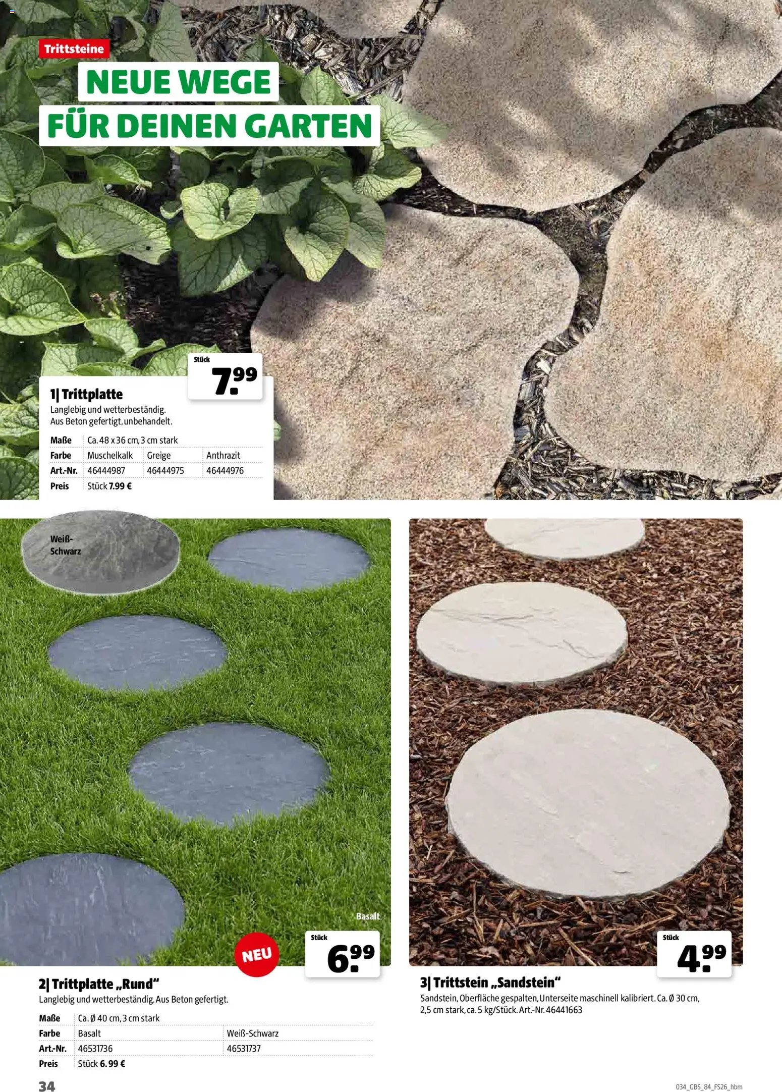 Hagebau Gartenbaustoffsortiment