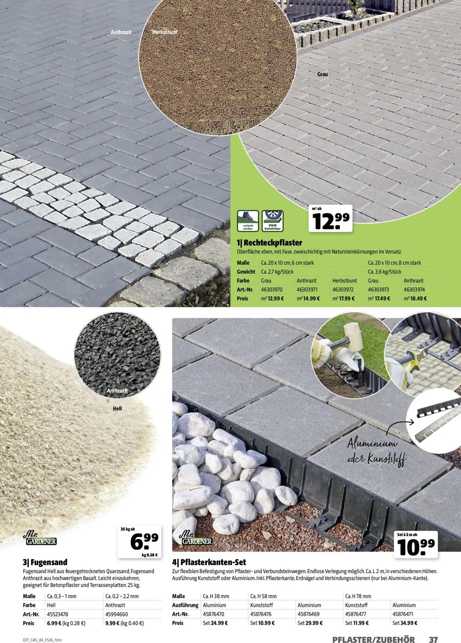 Hagebau Gartenbaustoffsortiment