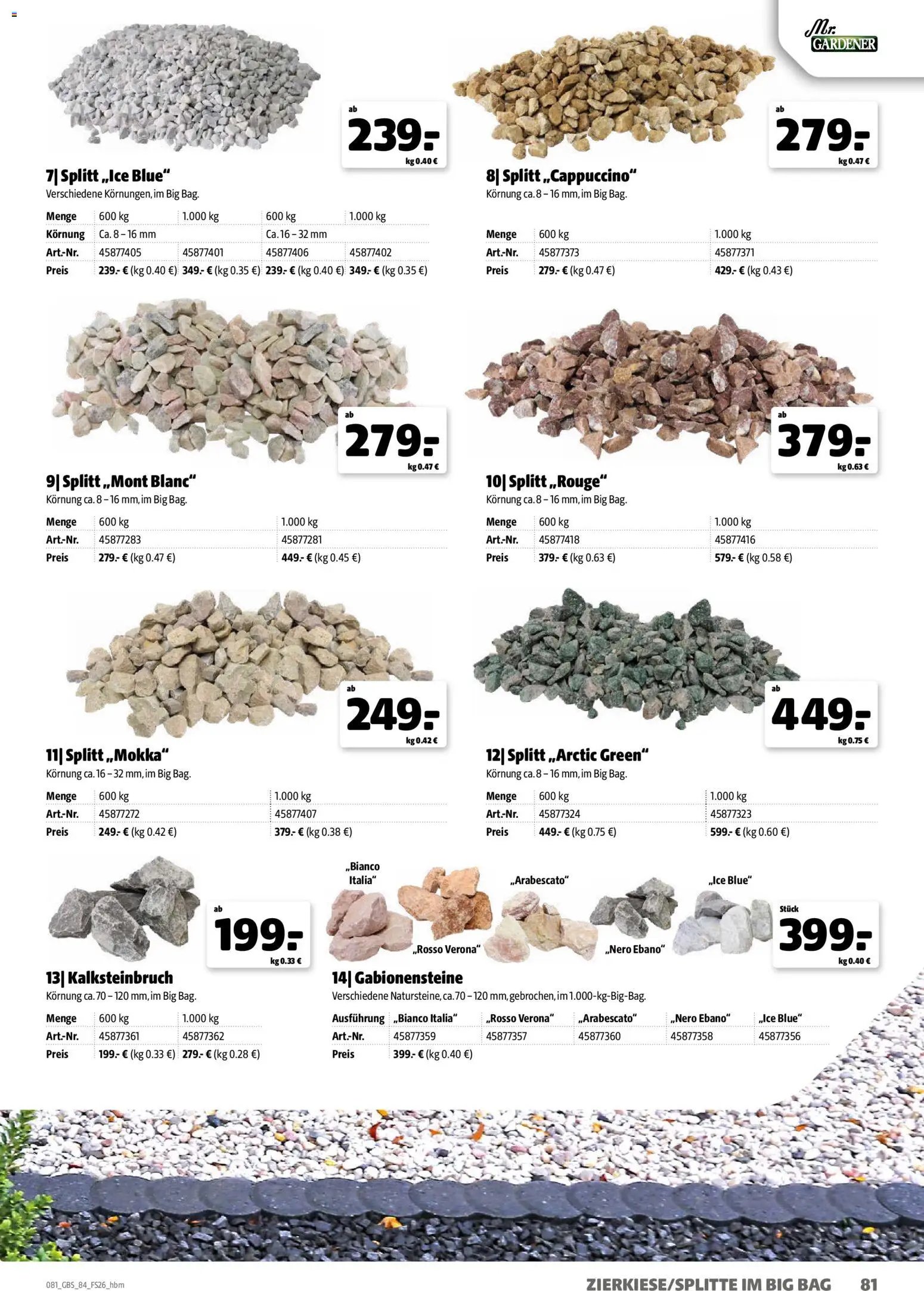 Hagebau Gartenbaustoffsortiment