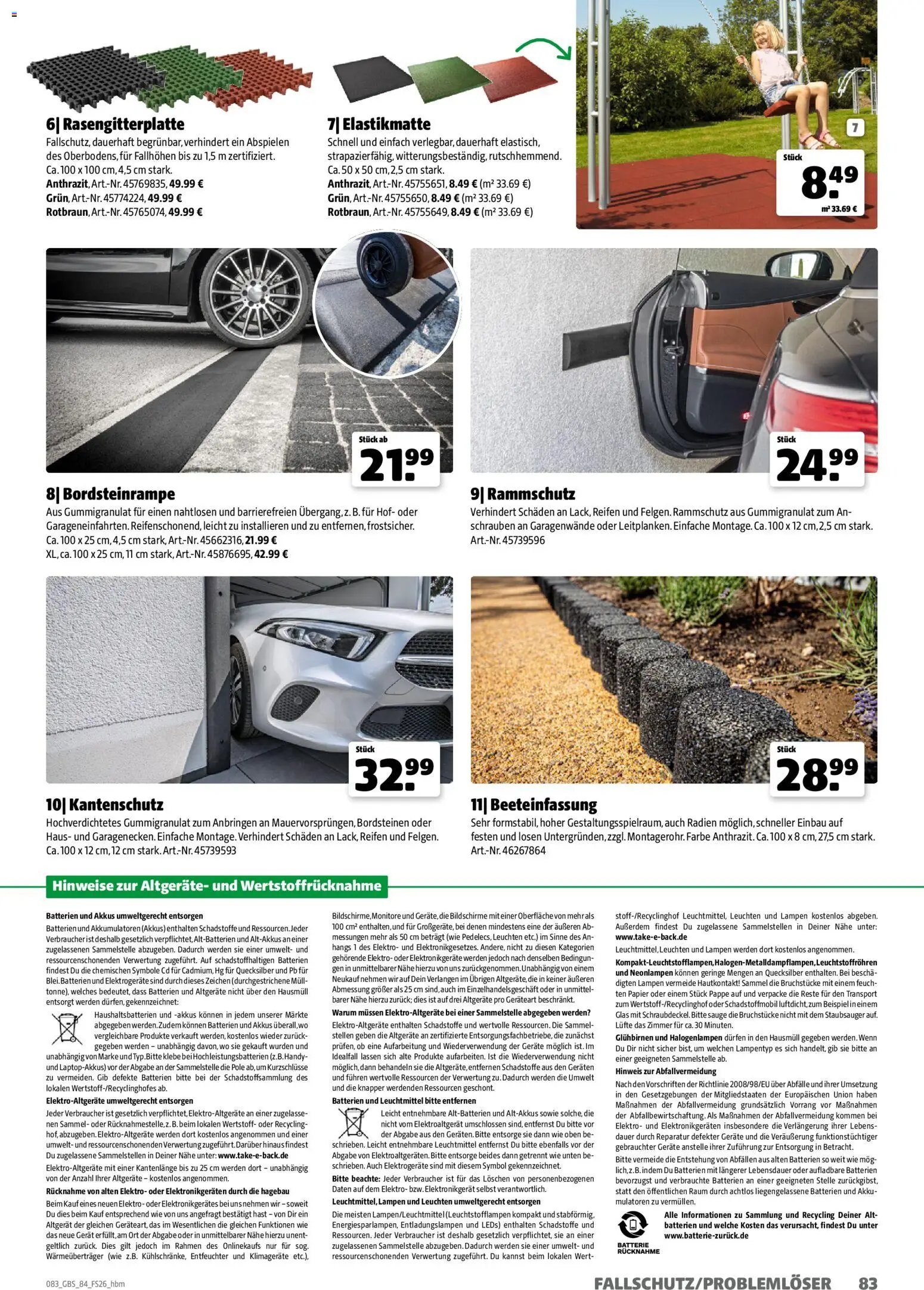 Hagebau Gartenbaustoffsortiment