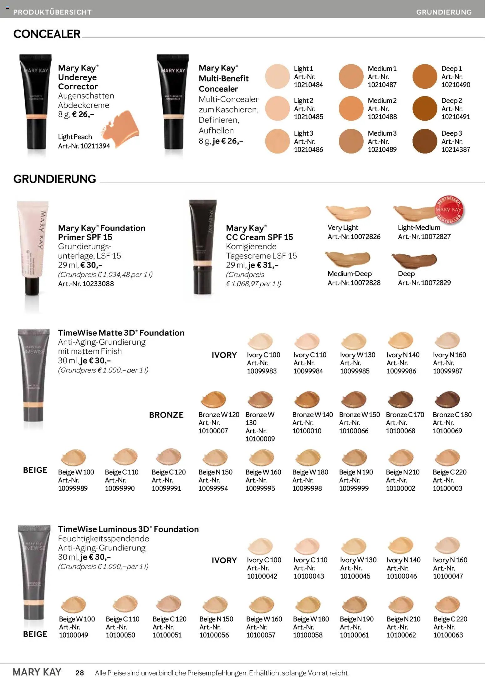 Mary Kay Katalog