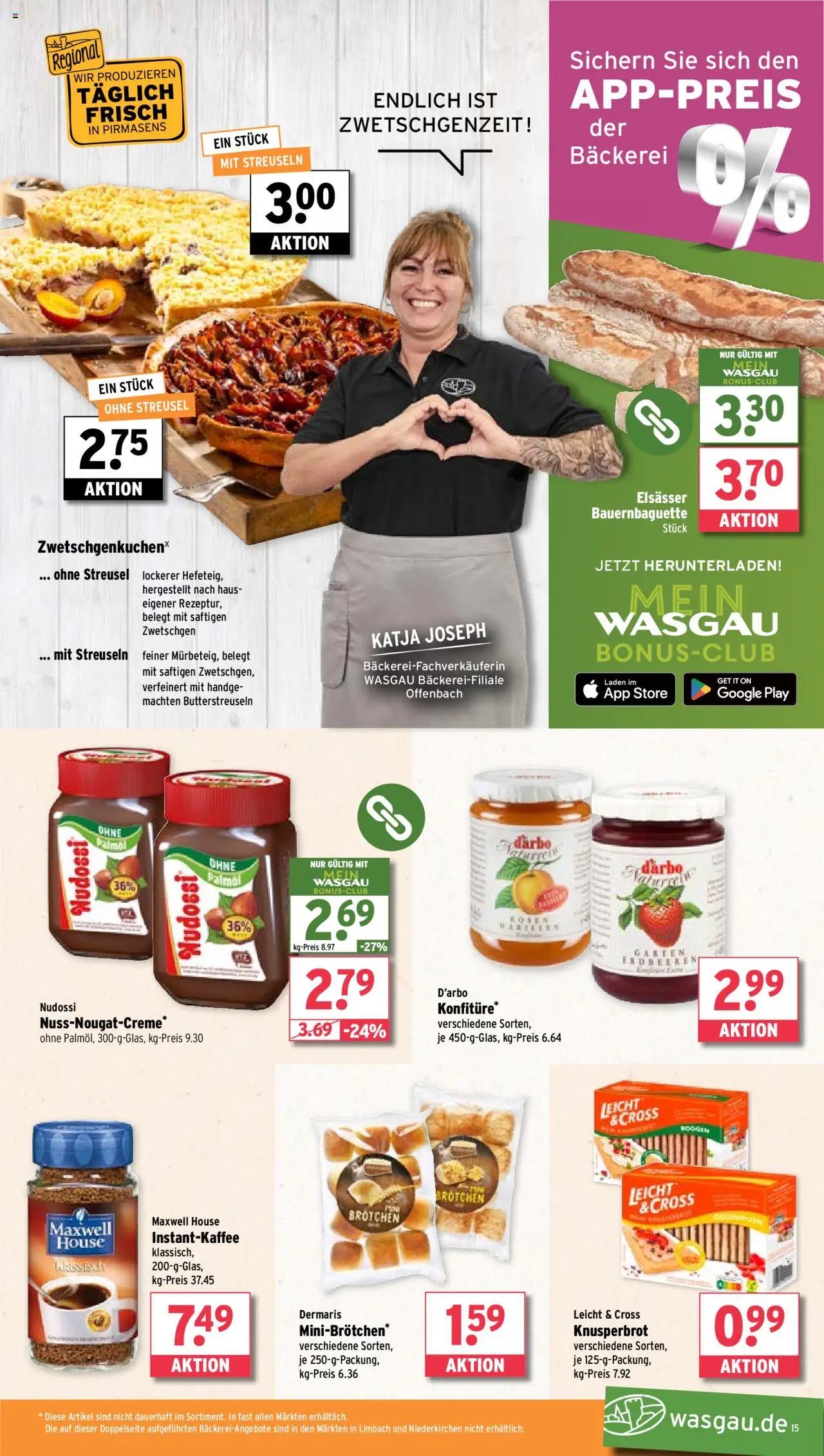 Wasgau Prospekt 	 (2025-08-18 - 2025-08-23) | 15