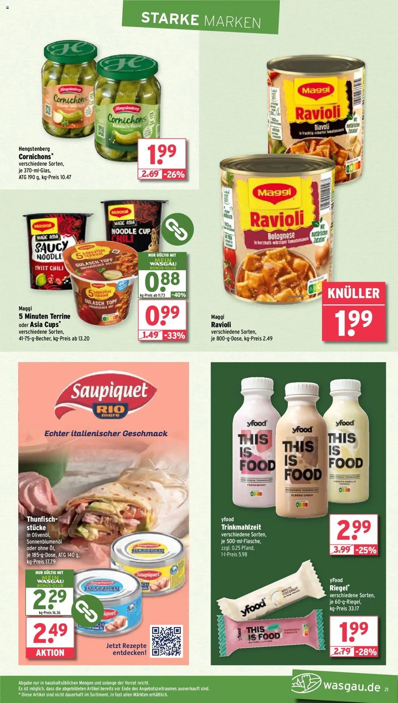 Wasgau Prospekt 	 (2025-08-18 - 2025-08-23) | 21
