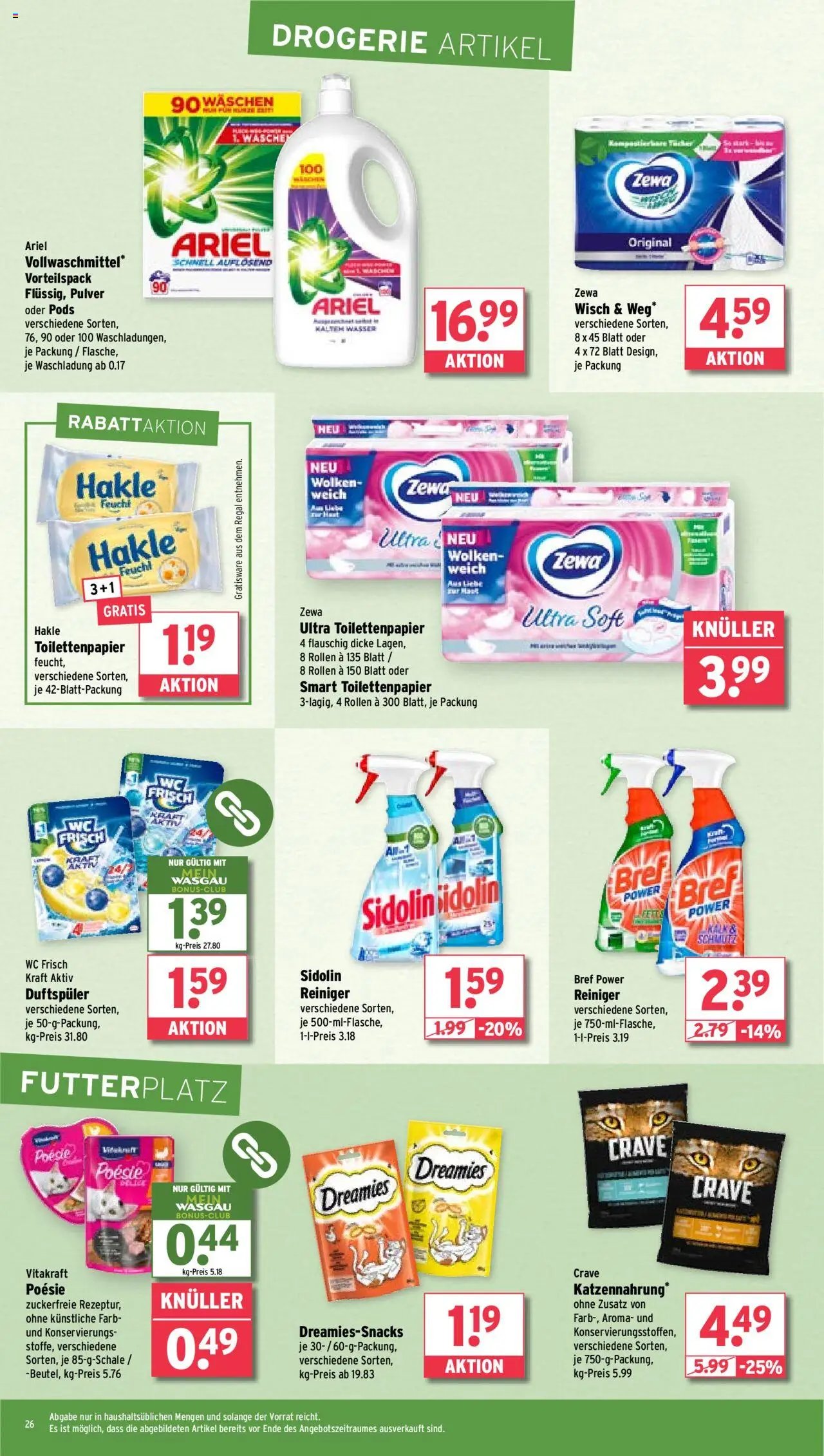 Wasgau Prospekt 	 (2025-08-18 - 2025-08-23) | 26