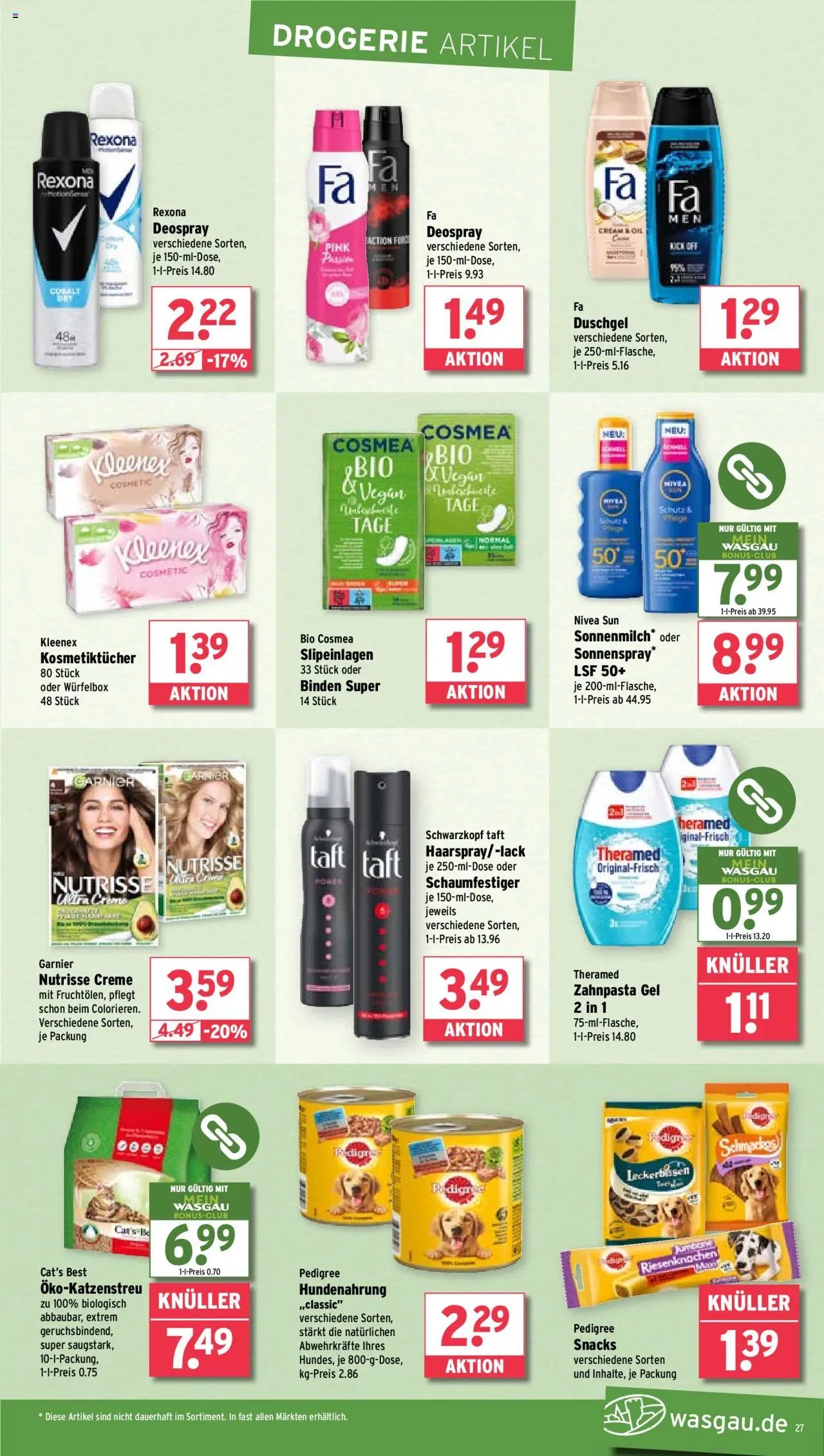 Wasgau Prospekt 	 (2025-08-18 - 2025-08-23) | 27
