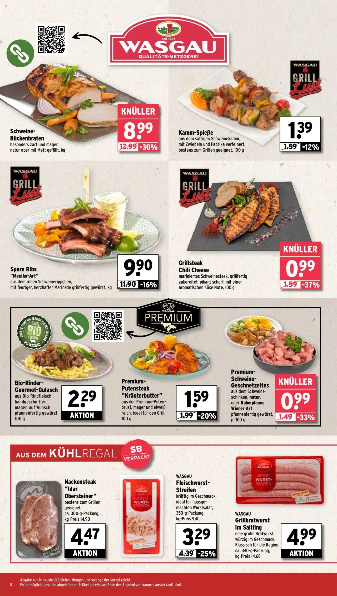 Wasgau Prospekt 	 (2025-08-18 - 2025-08-23) | 8