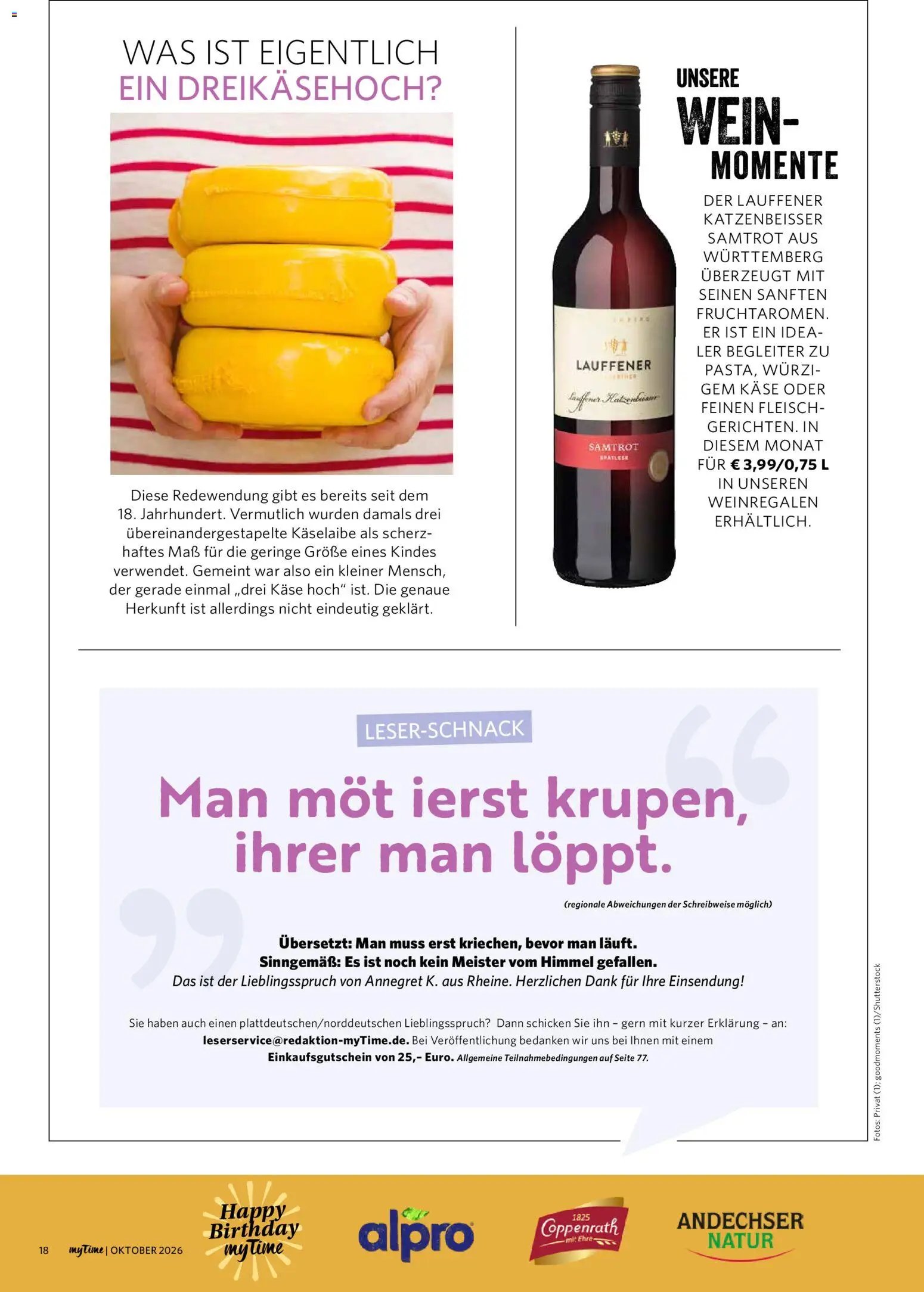 Famila Nordwest myTime Oktober 2026