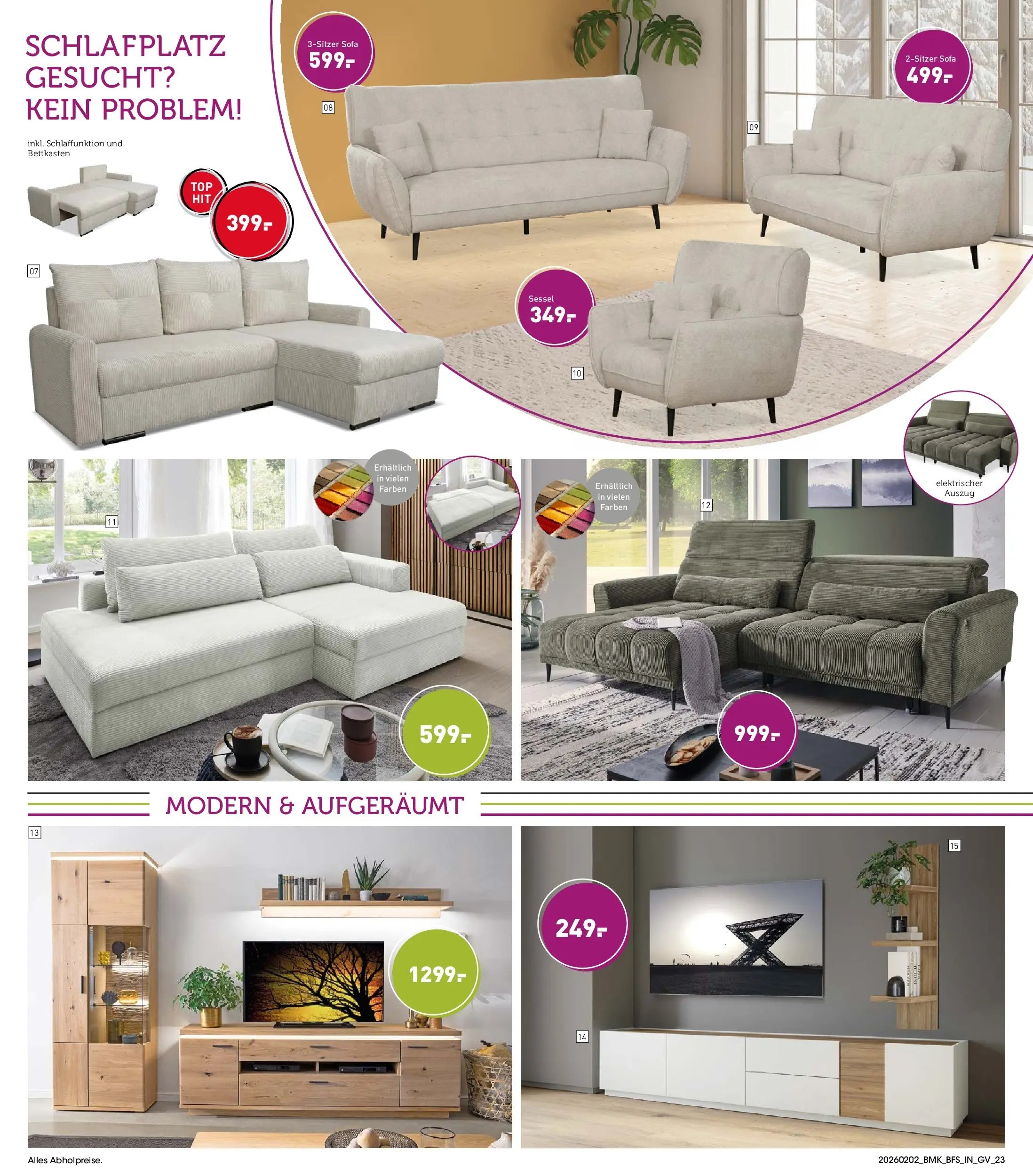 Möbel Martin Prospekt Sessel & Sofas	