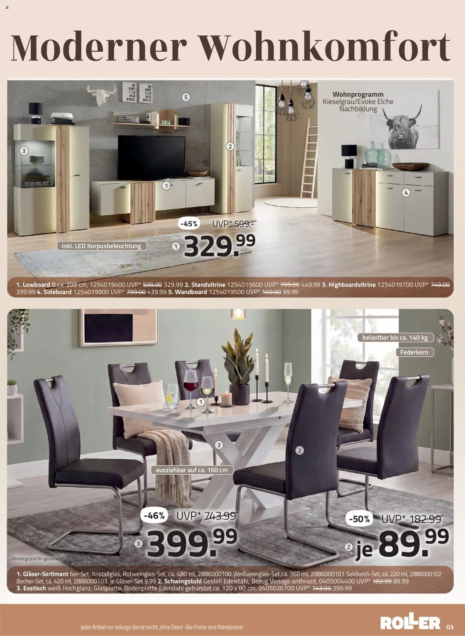 Roller Speisen Katalog