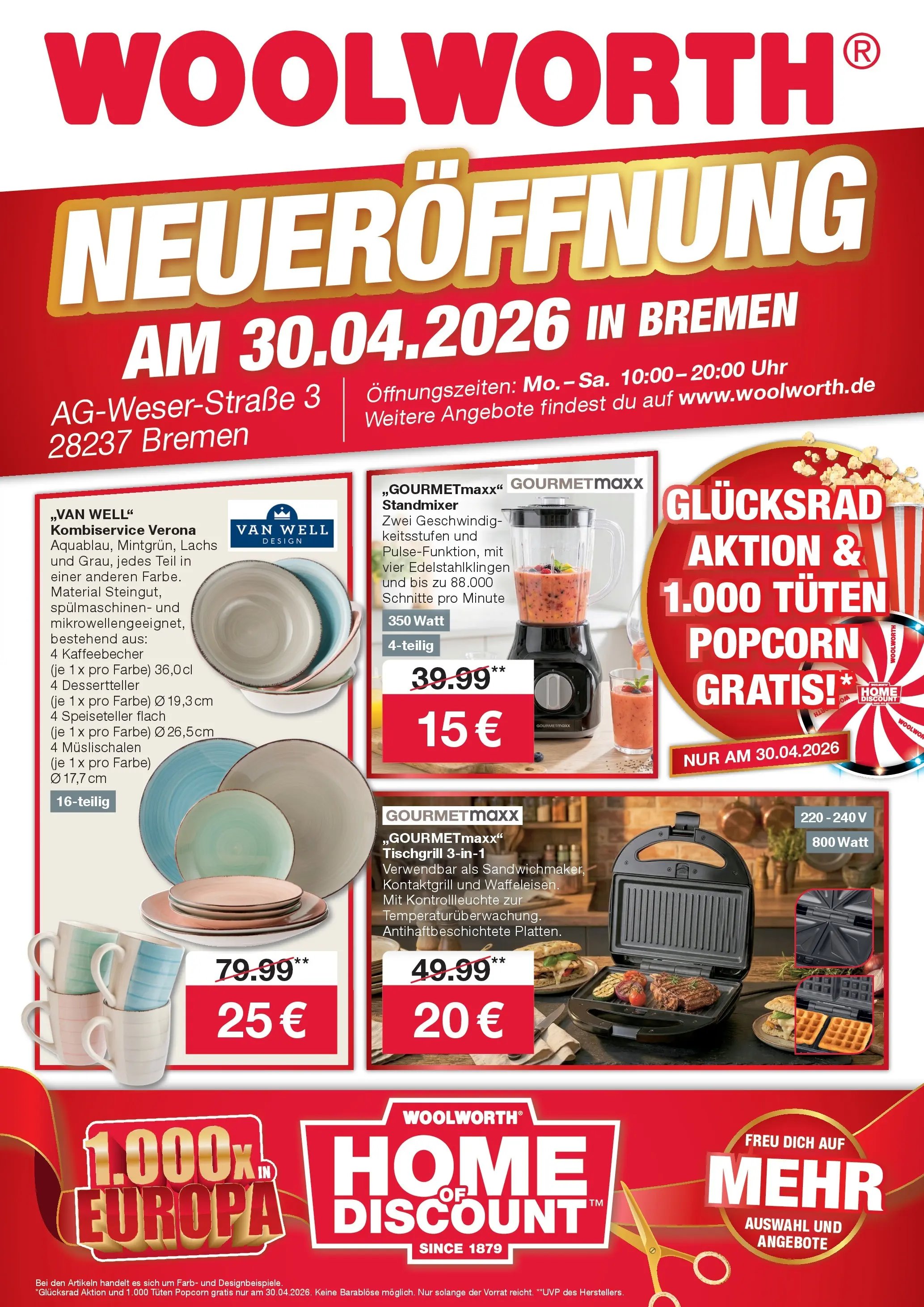 Woolworth Prospekt Neueröffnung Bremen (2026-04-29 - 2026-04-30)
