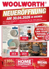 Woolworth Prospekt Neueröffnung Bremen