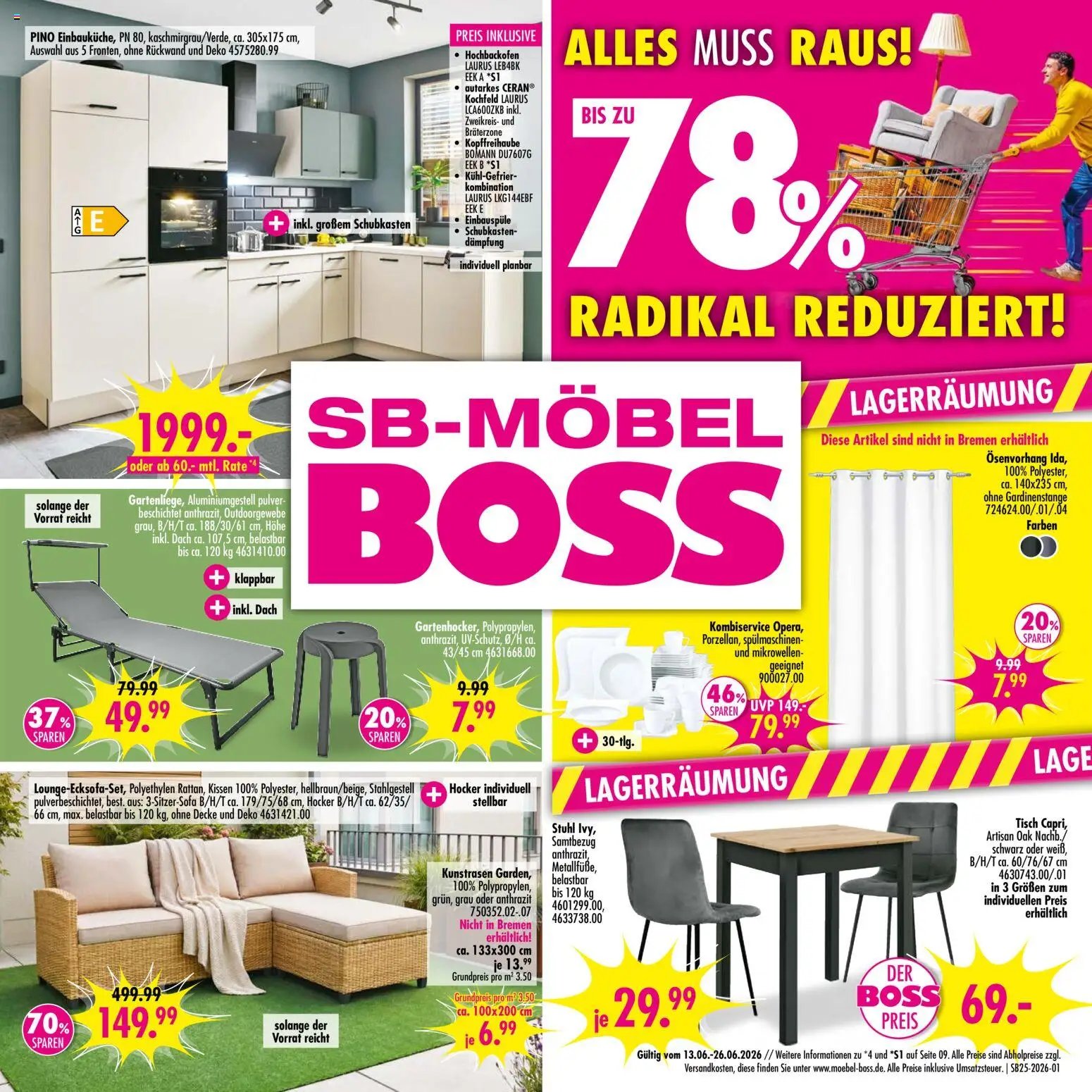SB Möbel Boss Prospekt