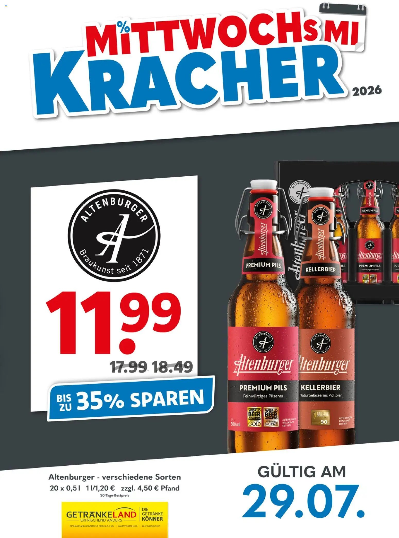 Getränkeland Mittwochs Kracher
