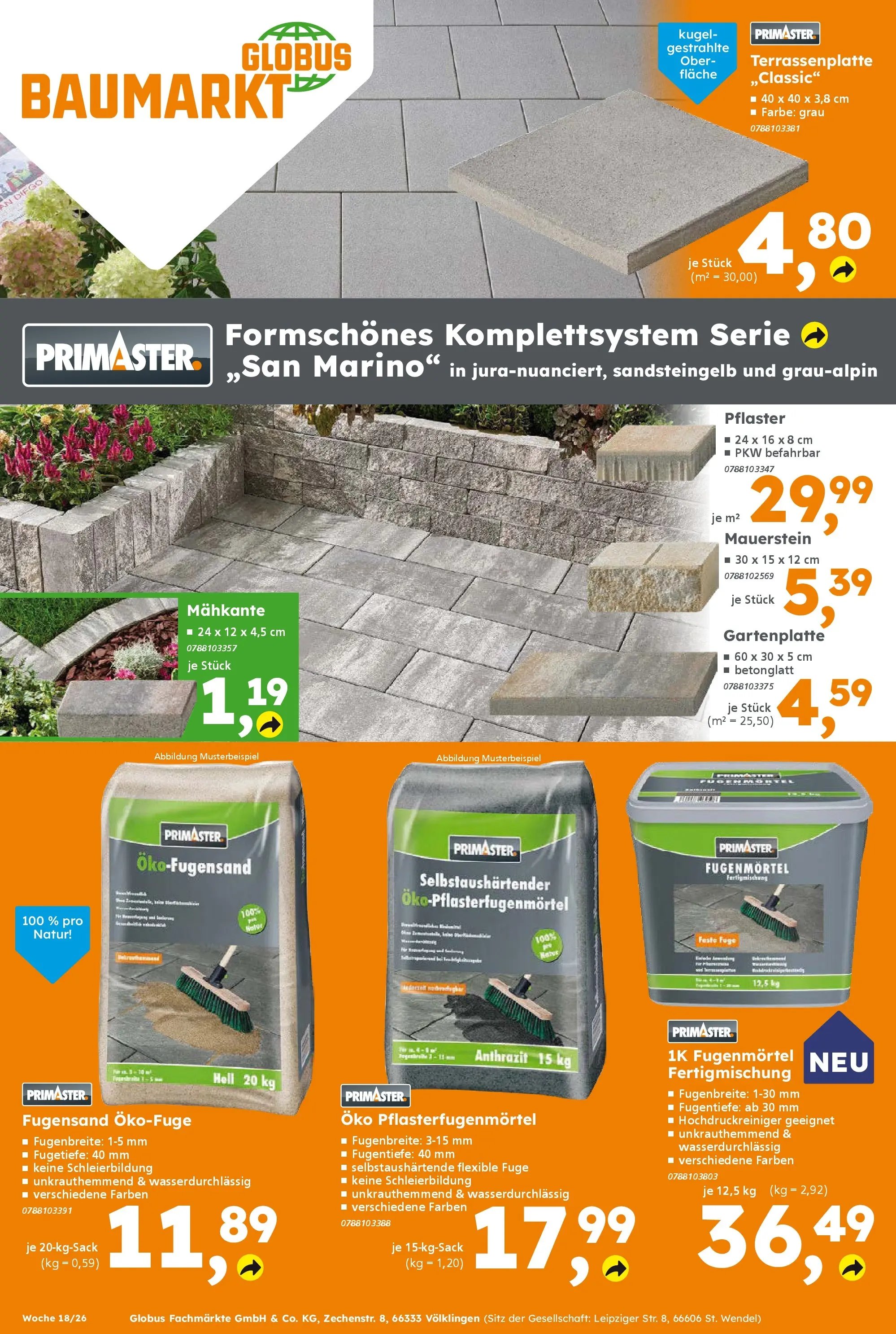 Globus Baumarkt Prospekt Völklingen	