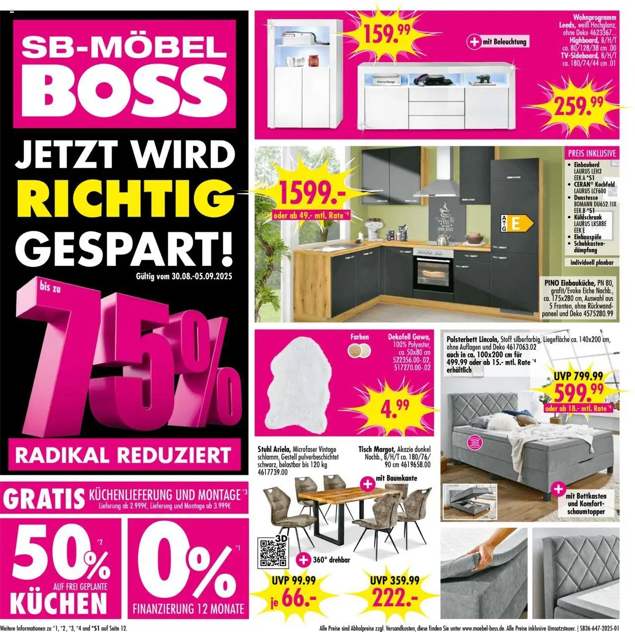 SB Möbel Boss Prospekt Neubrandenburg	 (2025-08-30 - 2025-09-05) | 1