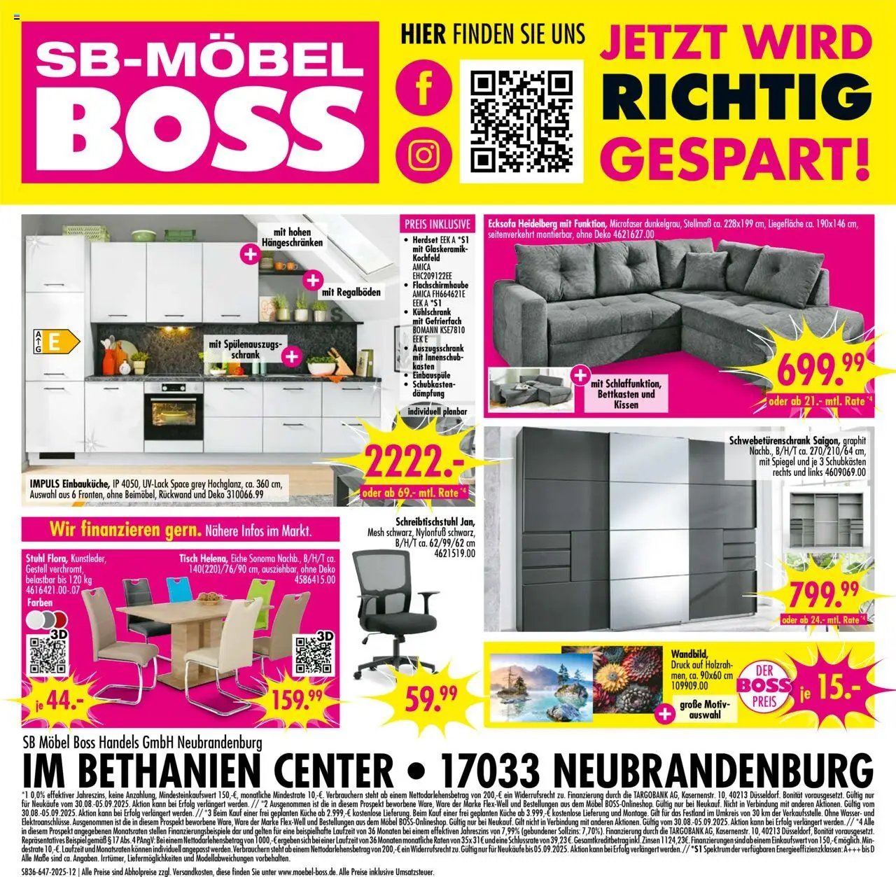 SB Möbel Boss Prospekt Neubrandenburg	 (2025-08-30 - 2025-09-05) | 12