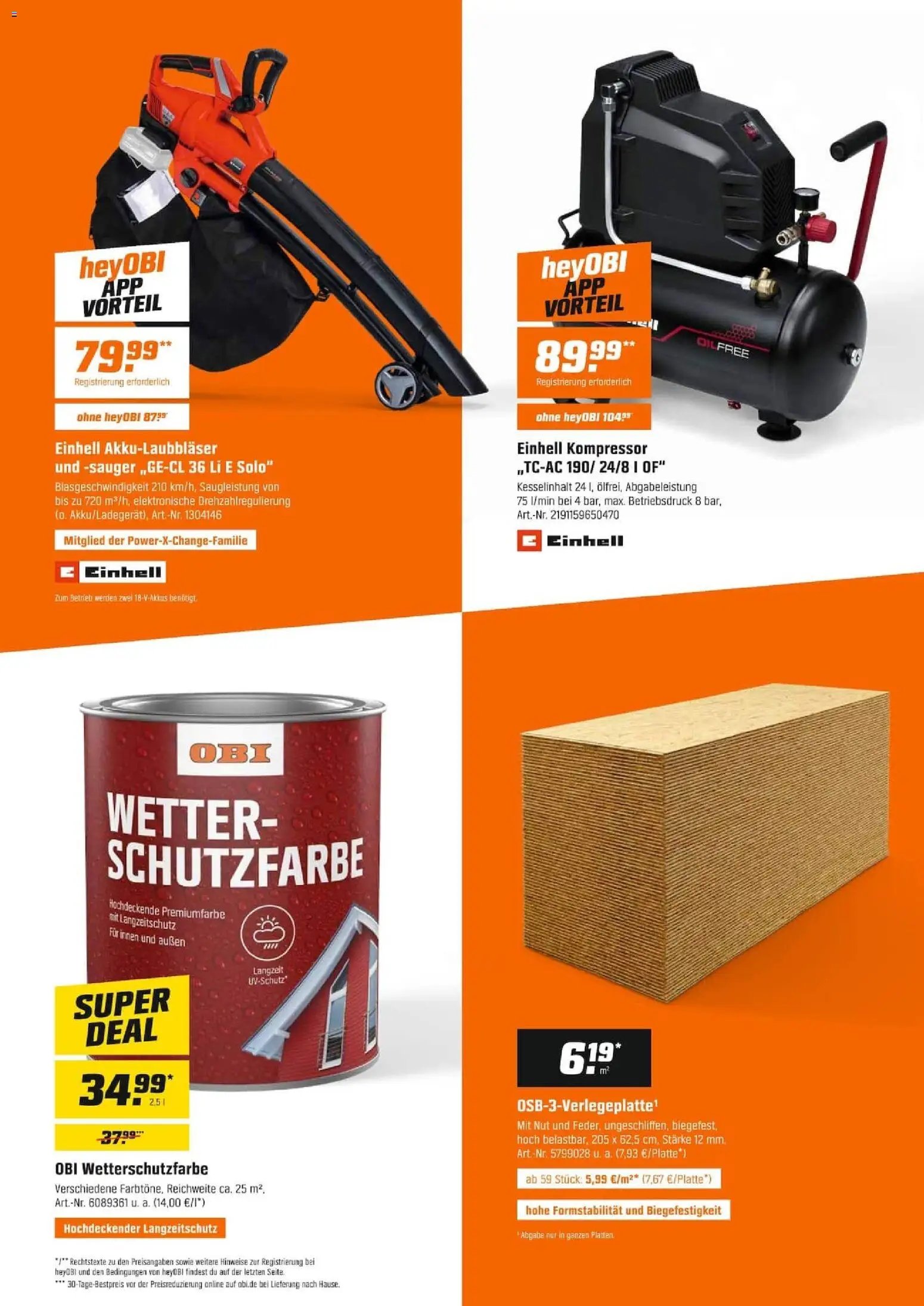 Obi Prospekt Rüsselsheim