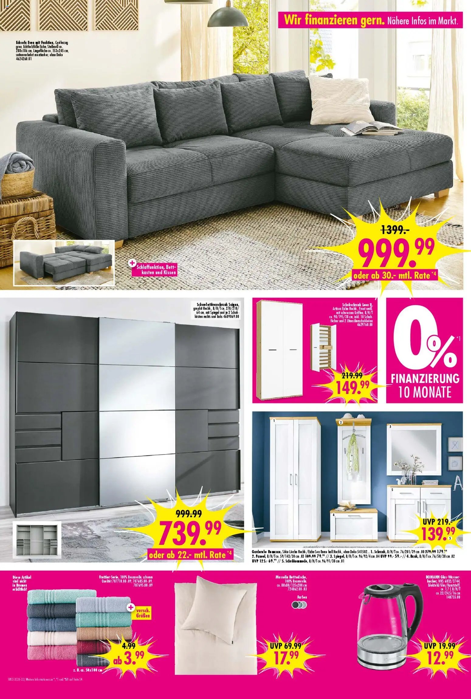 SB Möbel Boss Prospekt 	