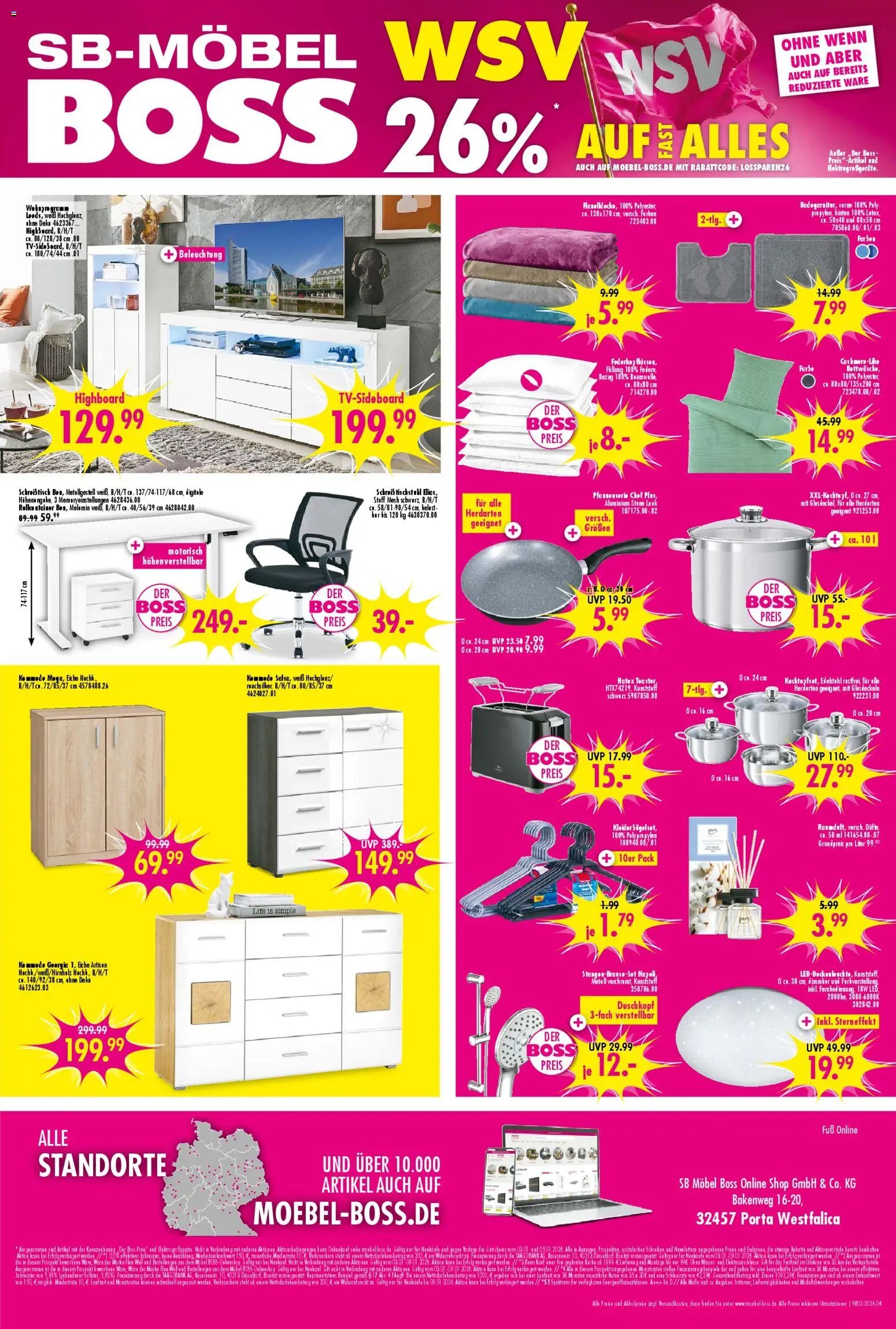 SB Möbel Boss Prospekt 	