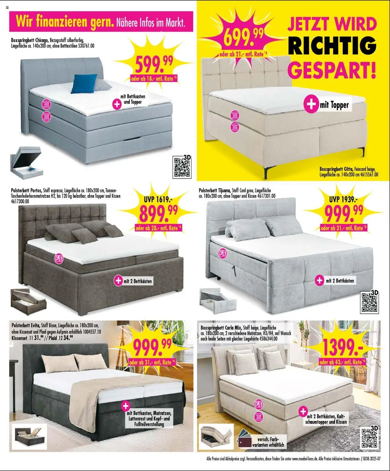 SB Möbel Boss Prospekt 	 (2025-09-13 - 2025-09-19) | 7