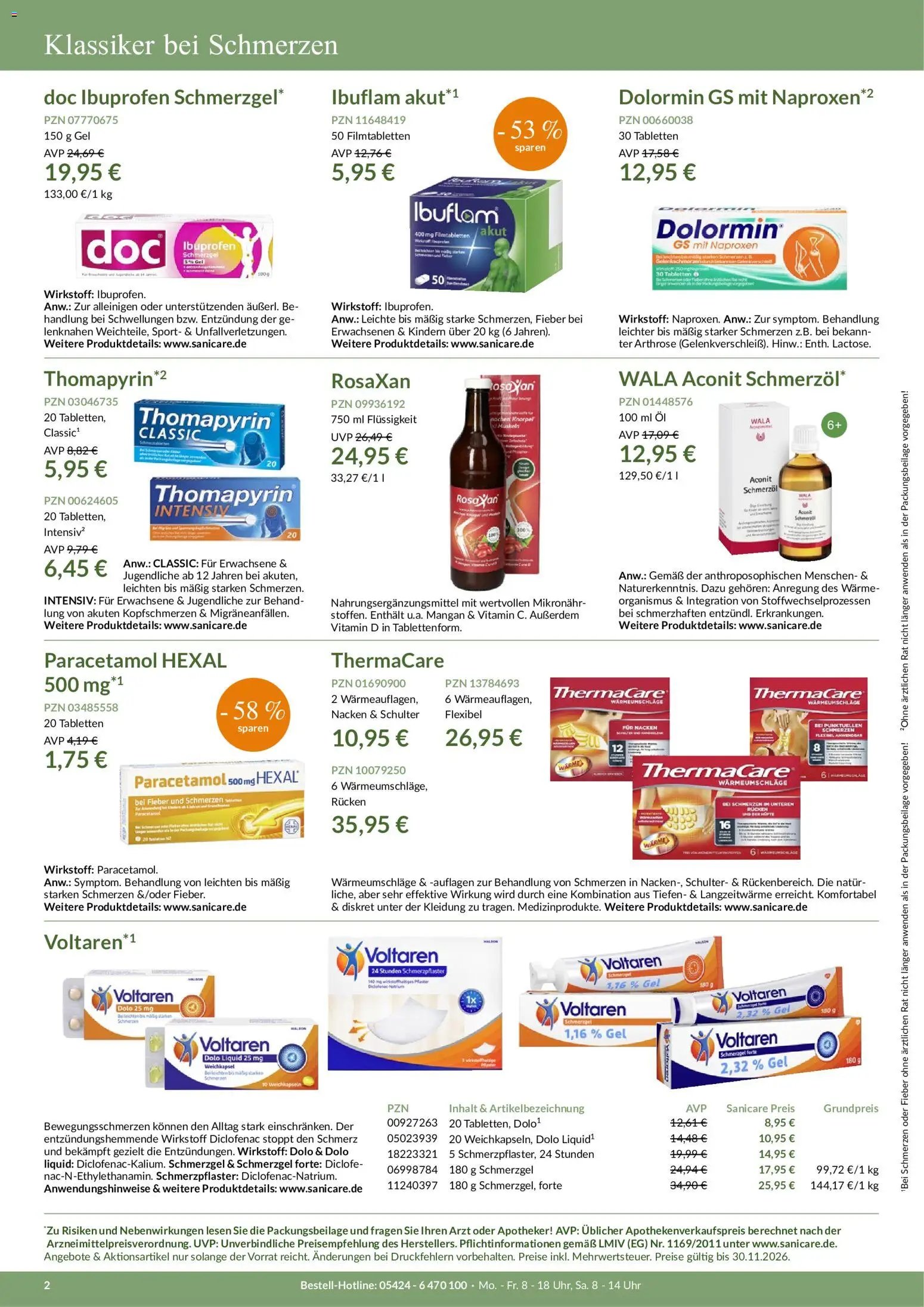 Sanicare Rheuma-Flyer Herbst 2026