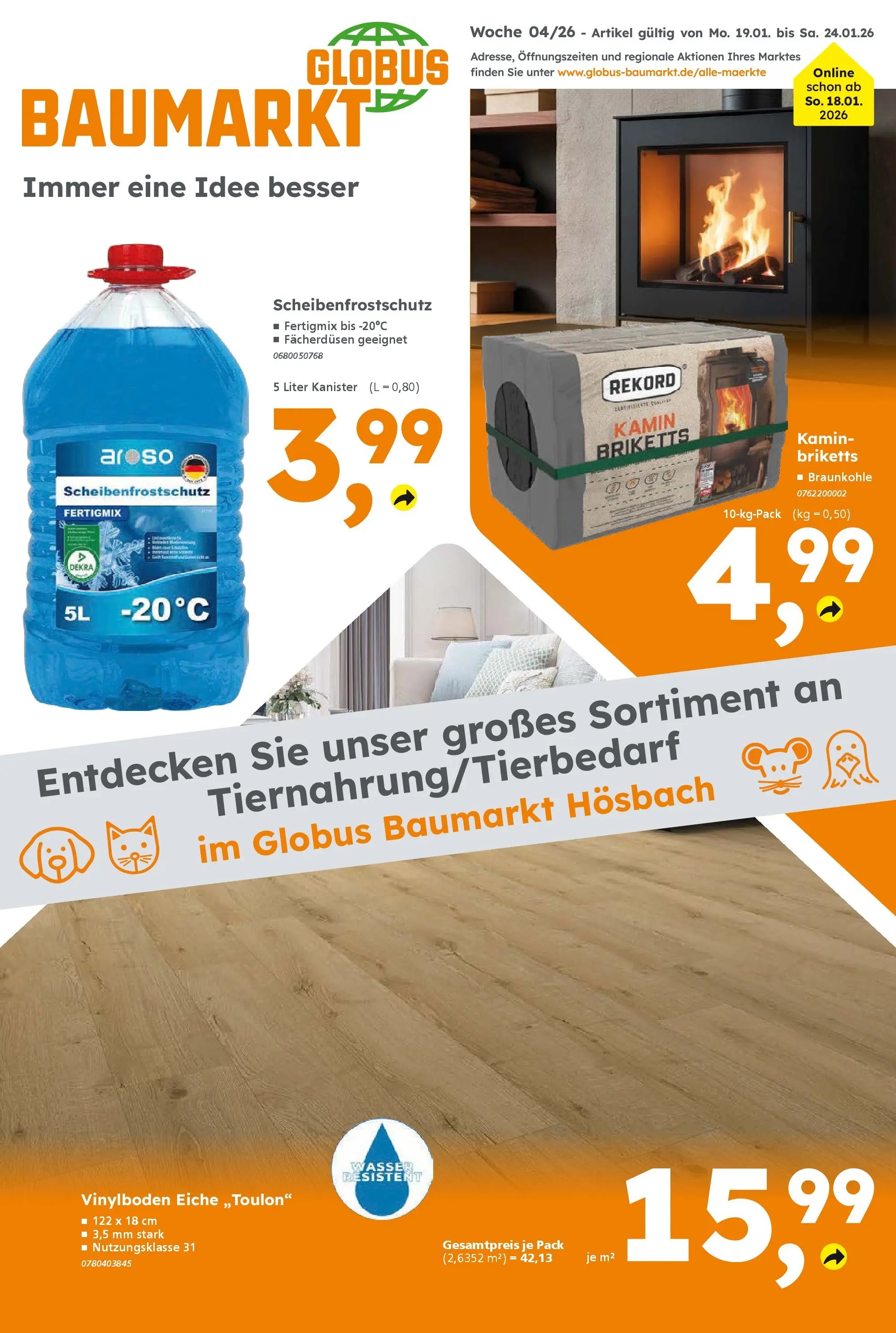 Globus Baumarkt prospekt Hösbach	