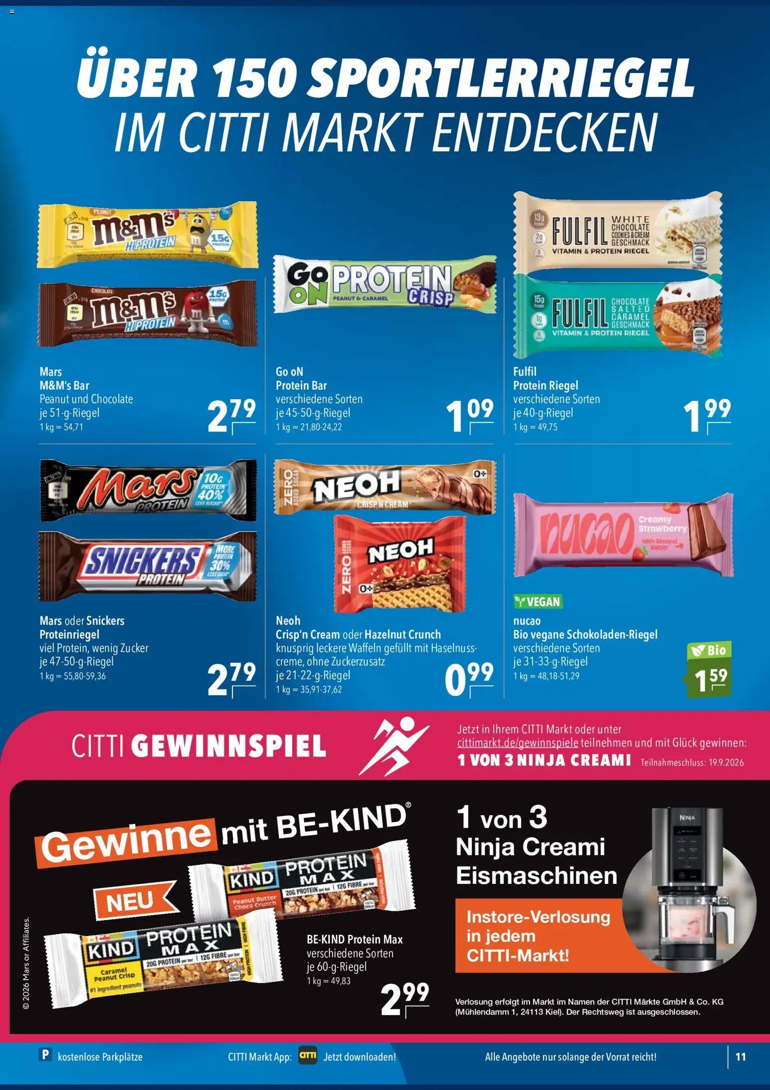 CITTI Markt Sportlernahrung